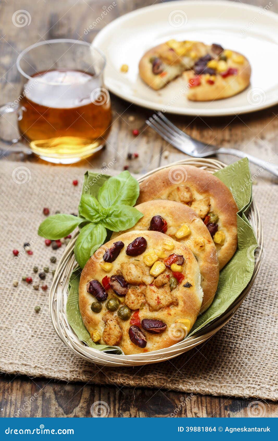 Breakfast Buns with Vegetables Stock Photo Image of jute, french