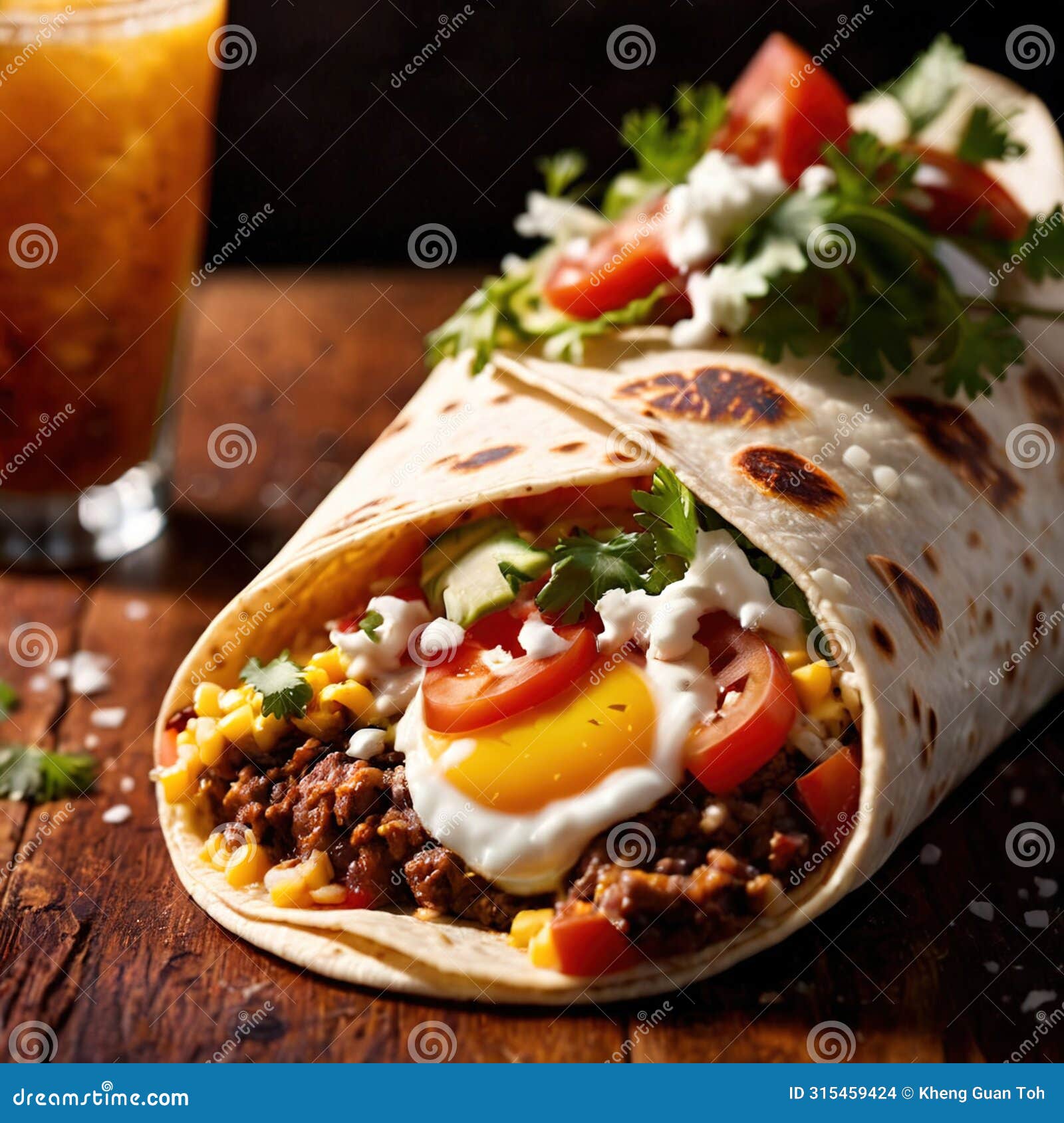 breakfast burrito, mexican american breakfast food, convenient wrap