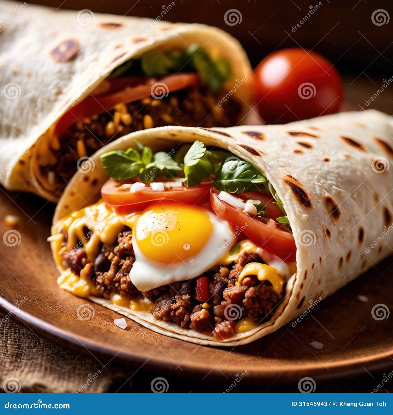 breakfast burrito, mexican american breakfast food, convenient wrap