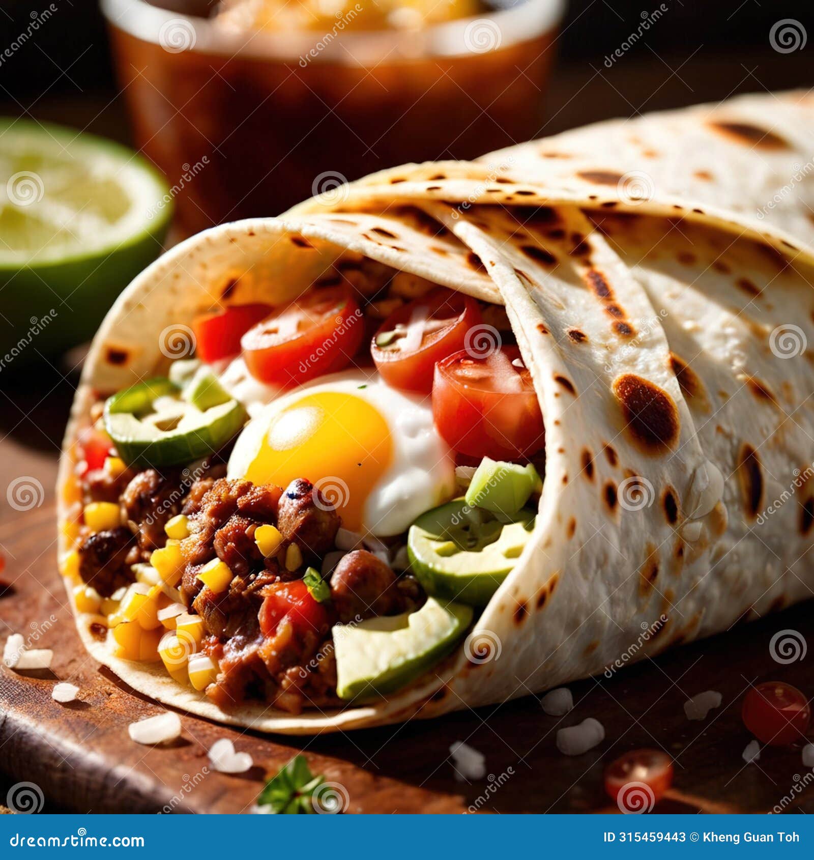 breakfast burrito, mexican american breakfast food, convenient wrap