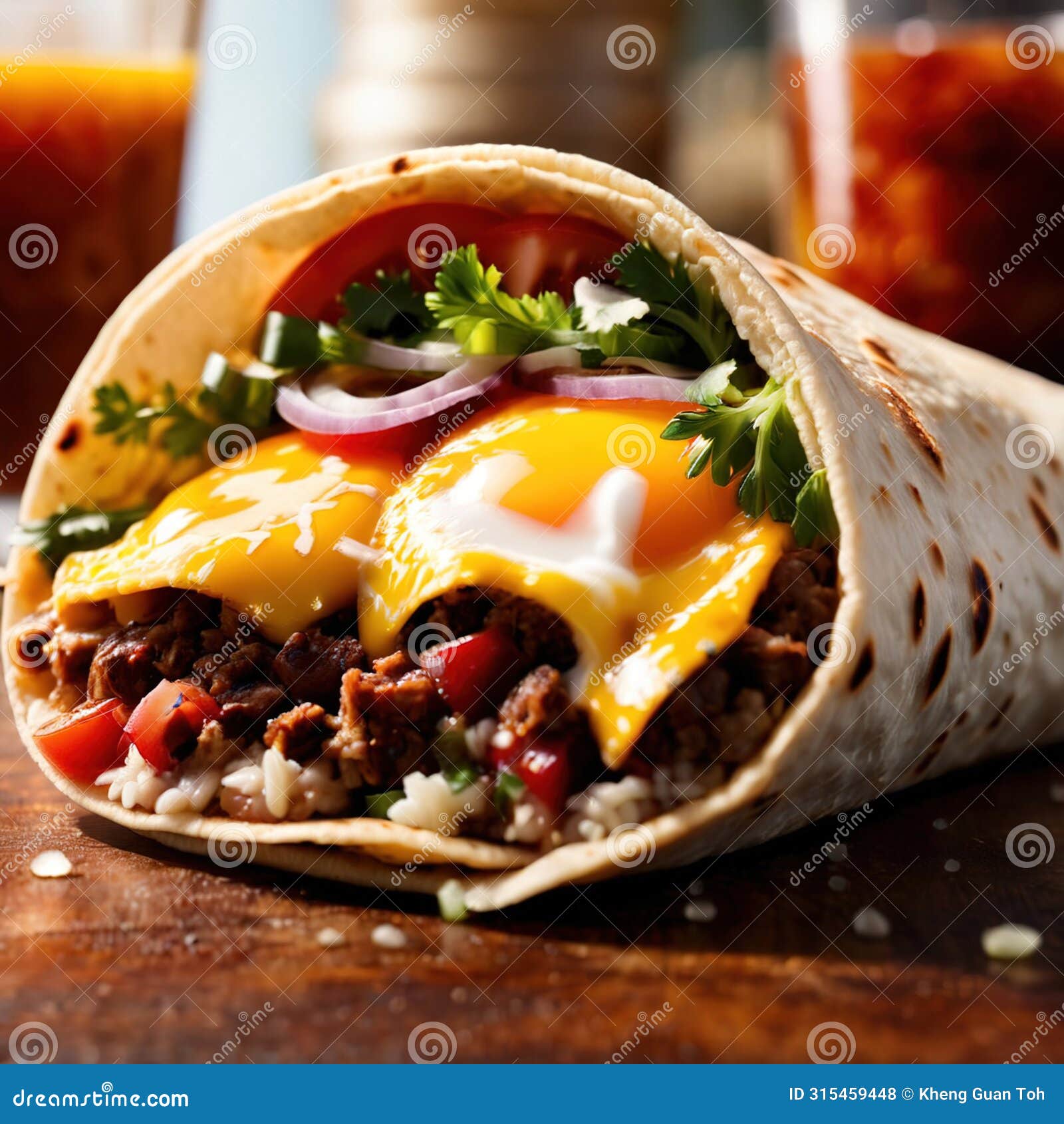 breakfast burrito, mexican american breakfast food, convenient wrap