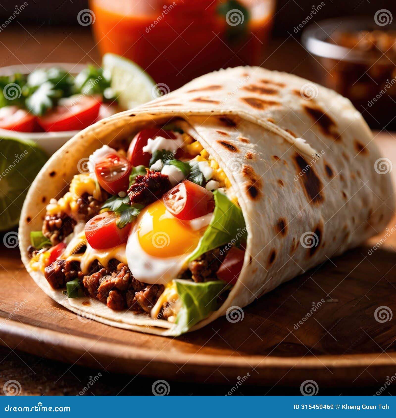 breakfast burrito, mexican american breakfast food, convenient wrap