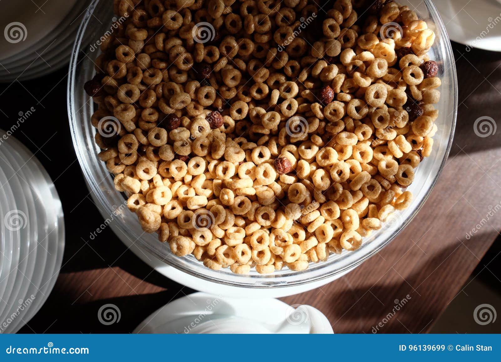 Breakfast Cereals in Morning Light Closeup Stock Image Image of