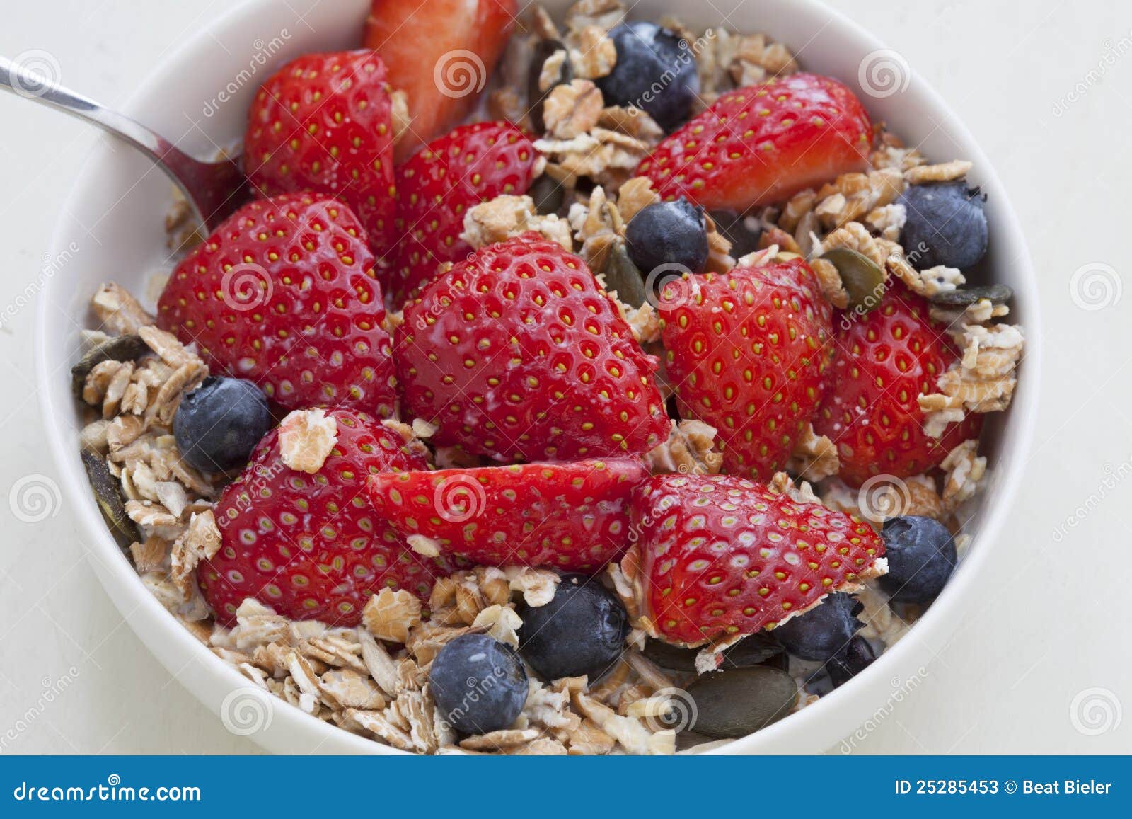 Breakfast Cereals Muesli stock image. Image of fruit 25285453
