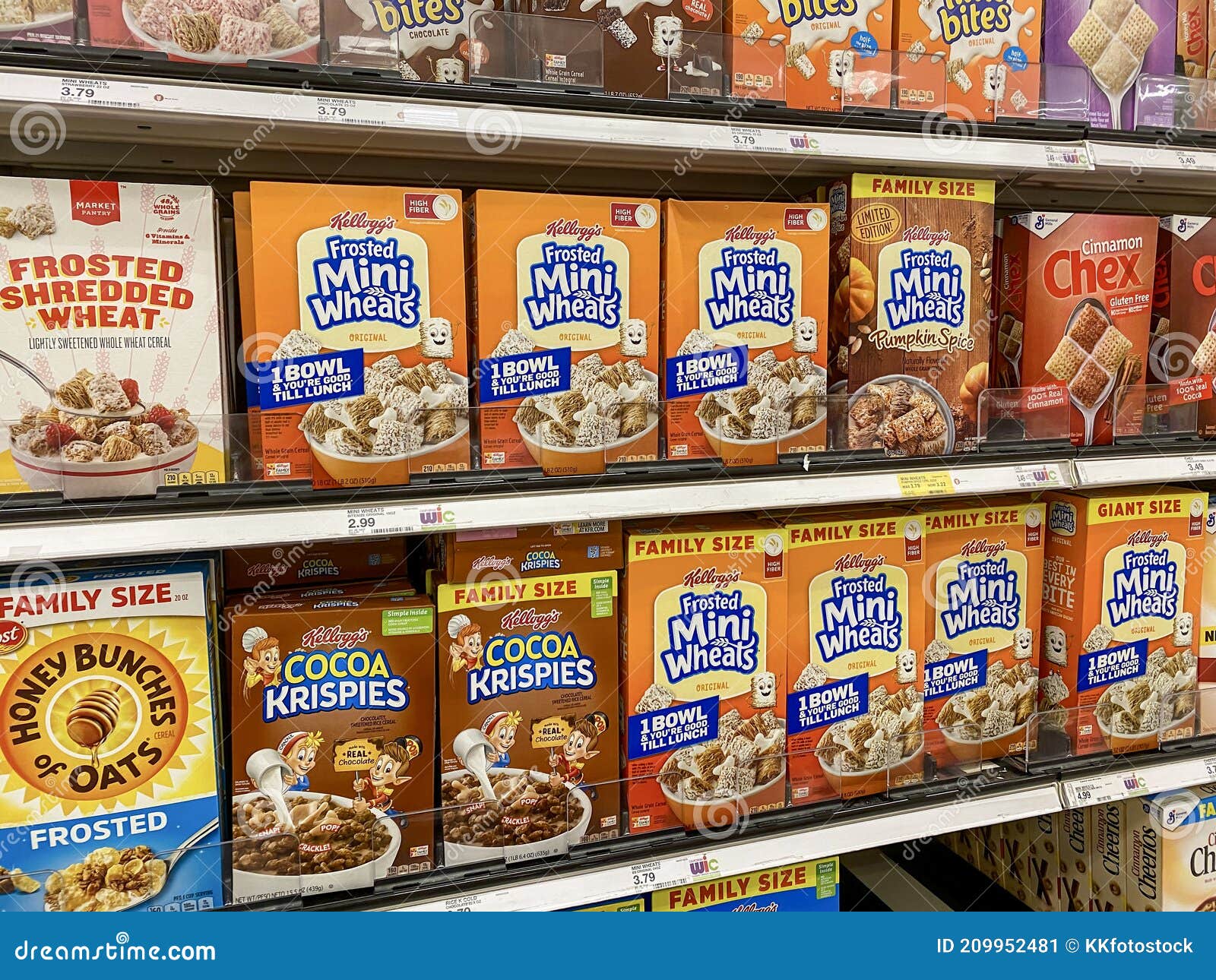 Breakfast Cereals on a Shelf Editorial Photo Image of cinnamon, cocoa