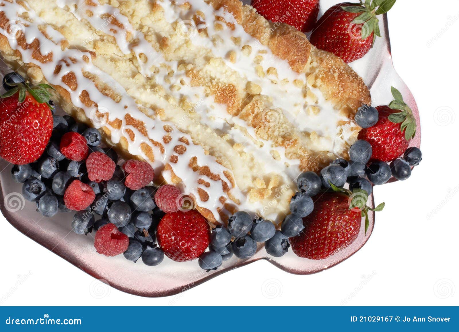 Breakfast Fruit & Pastry Stock Image Image of icing, blueberries 21029167