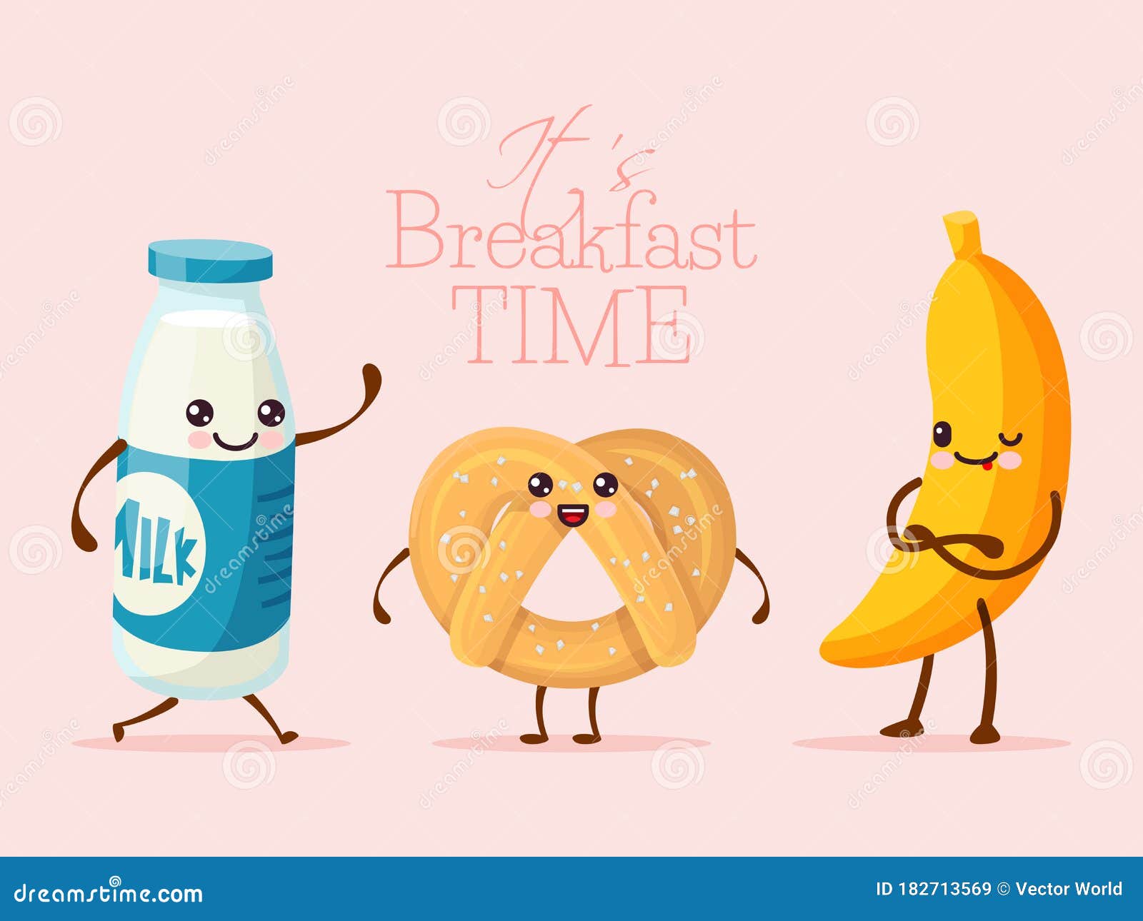 Breakfast Funny Cartoon Character, Banana Fruit, Sweet Cookie Biscuit and Milk Glass Bottle Flat Vector Illustration Stock Vector - Illustration of biscuit, design: 182713569 Breakfast Funny Cartoon Character, Banana Fruit, Sweet Cookie Biscuit and Milk Glass Bottle Flat Vector Illustration Stock Vector - Illustration of biscuit, design: 182713569