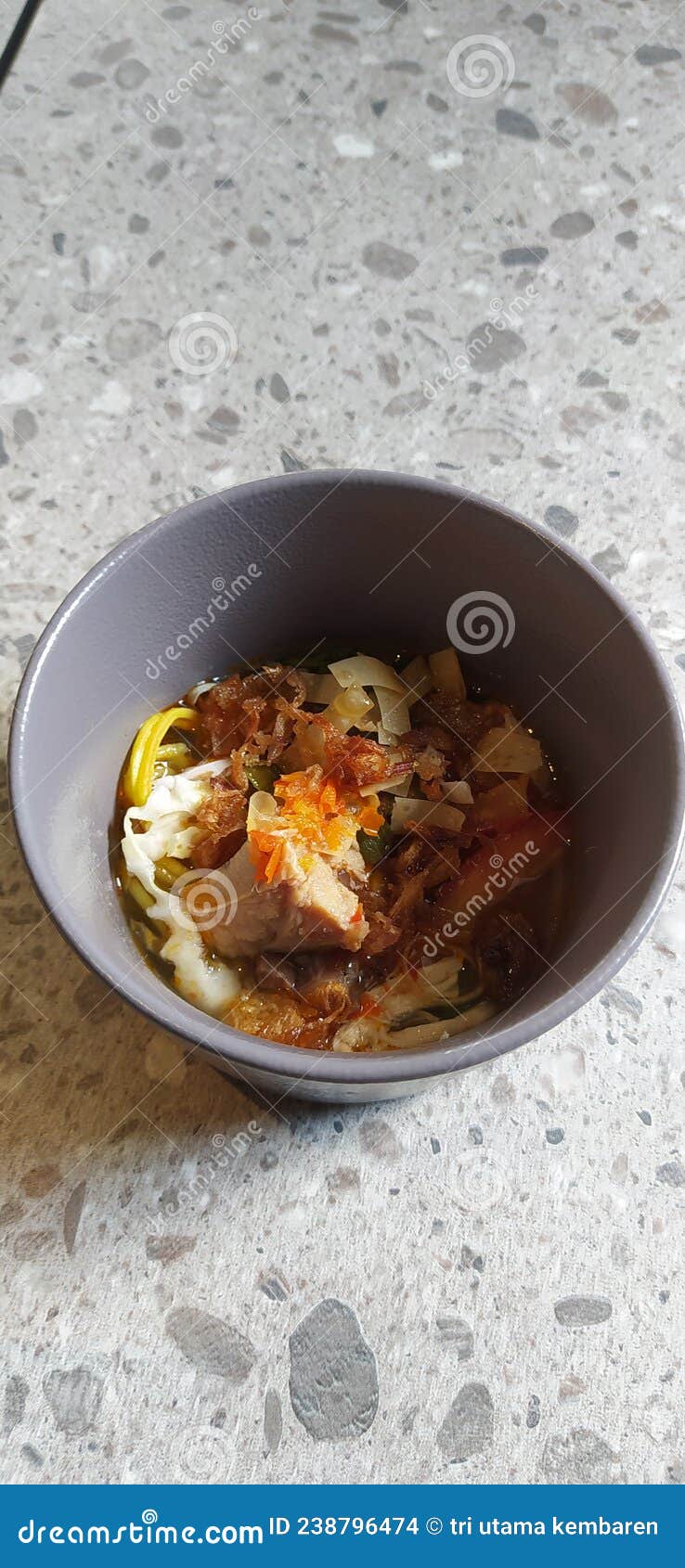 Breakfast noodle soup stock photo. Image of vegetable 238796474