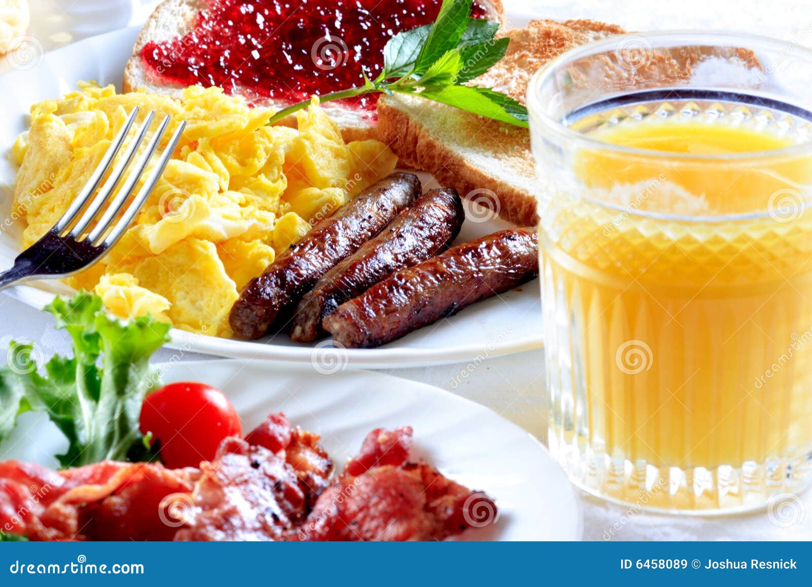 Breakfast plate stock image. Image of marmalade, plate 6458089