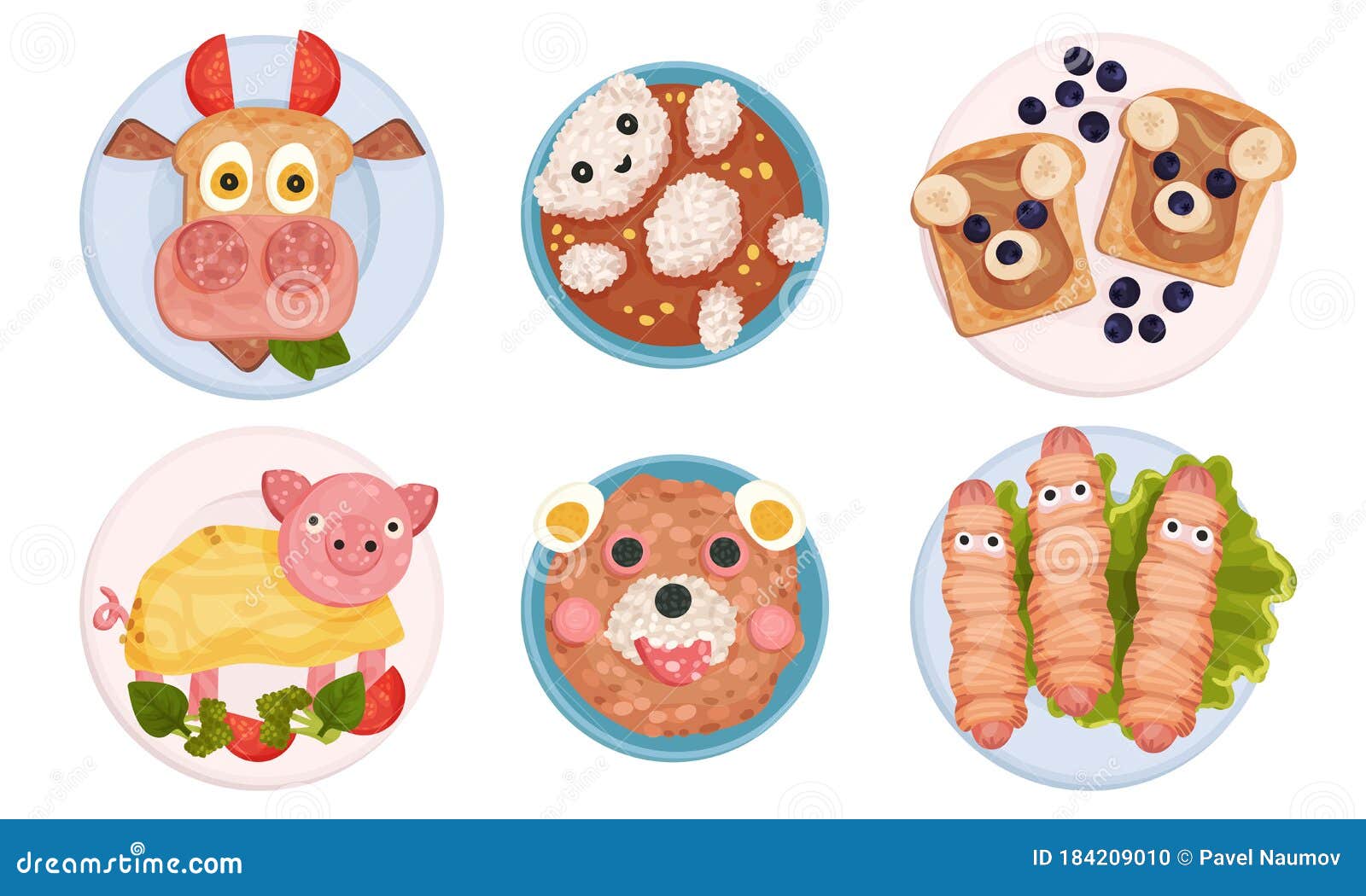 Breakfast Plating with Food Arranged in Childish Animal Shapes Vector Set Stock Vector - Illustration of form, motivation: 184209010 Breakfast Plating with Food Arranged in Childish Animal Shapes Vector Set Stock Vector - Illustration of form, motivation: 184209010