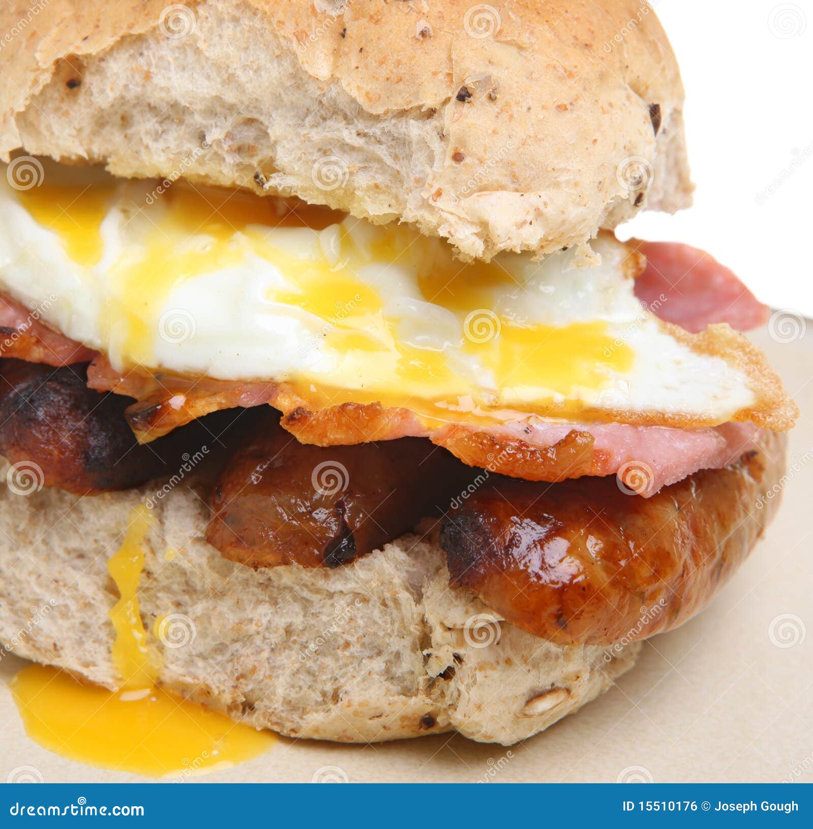 Breakfast Roll stock photo. Image of breakfast, wholewheat - 15510176