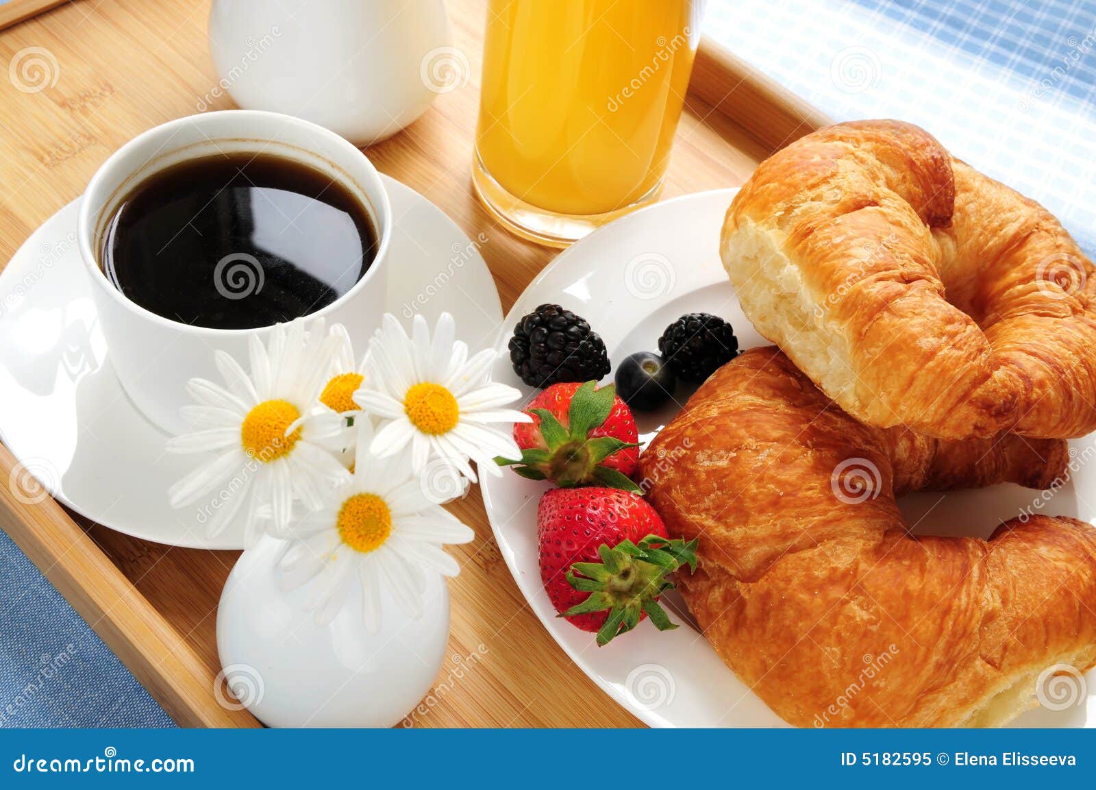 Breakfast served on a tray stock image. Image of food 5182595