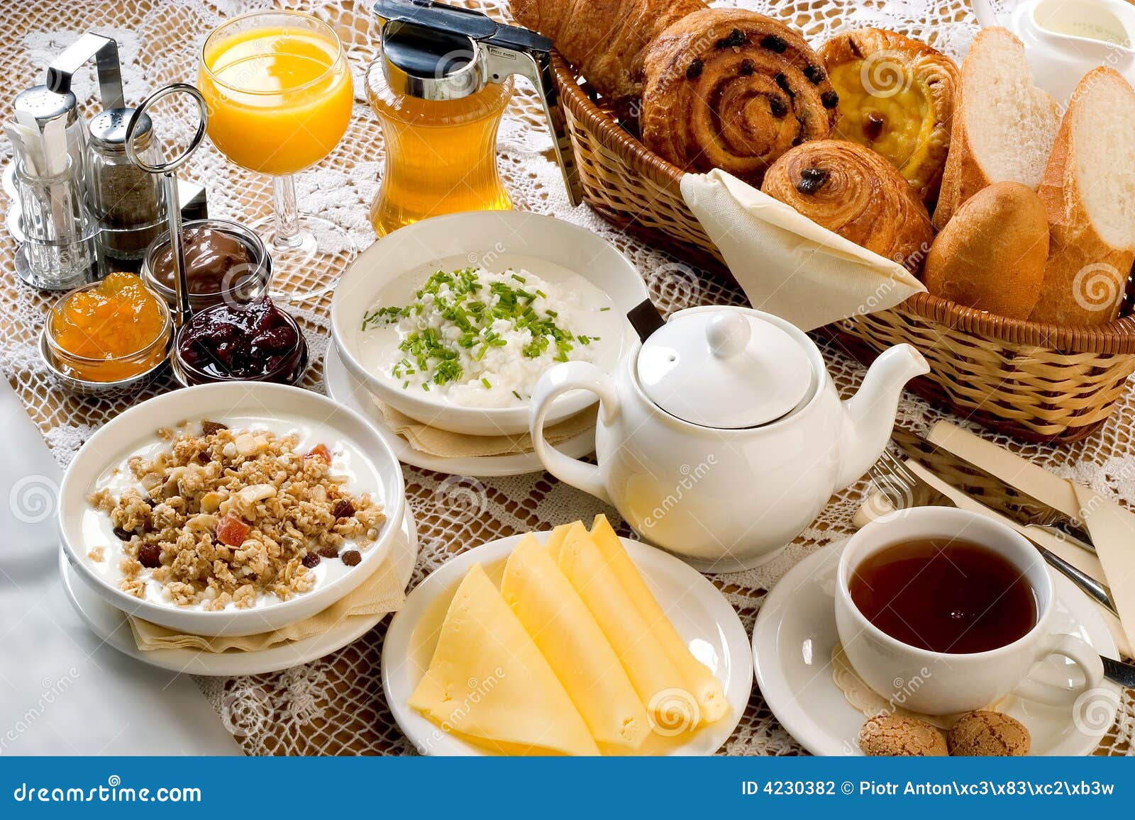 Breakfast Set Stock Photography - Image: 4230382