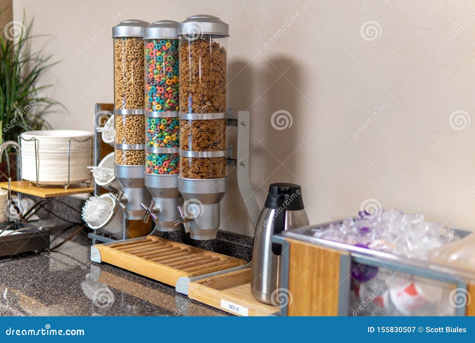 Cereal Breakfast Container stock image. Image of cereal 155830507