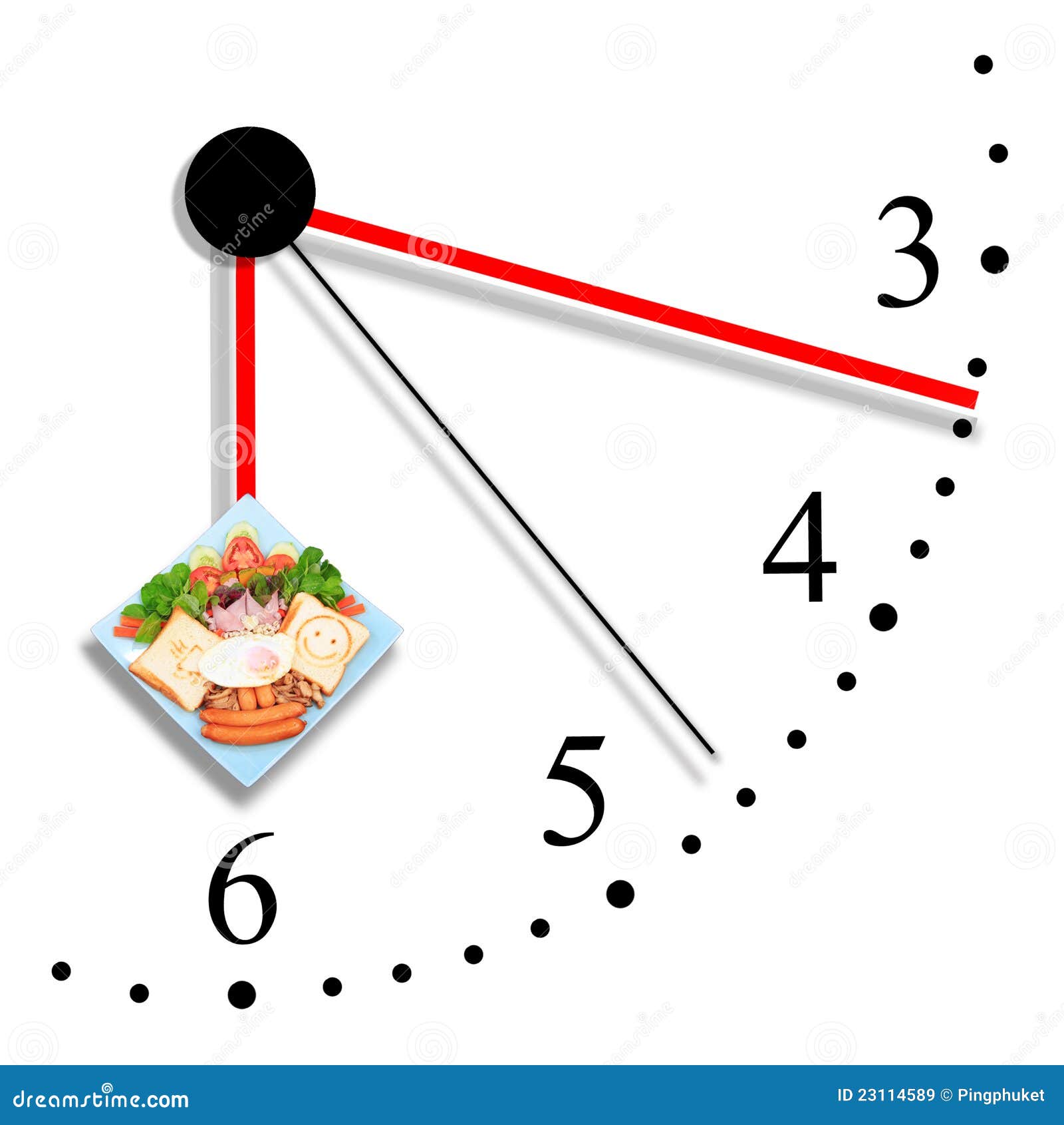 Breakfast time. stock illustration. Illustration of isolated 23114589
