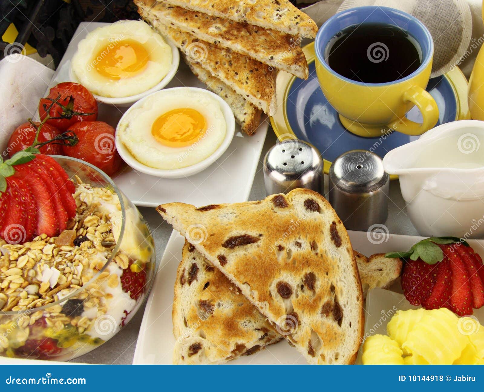 Breakfast Tray stock photo. Image of food, sultana, nutrition 10144918