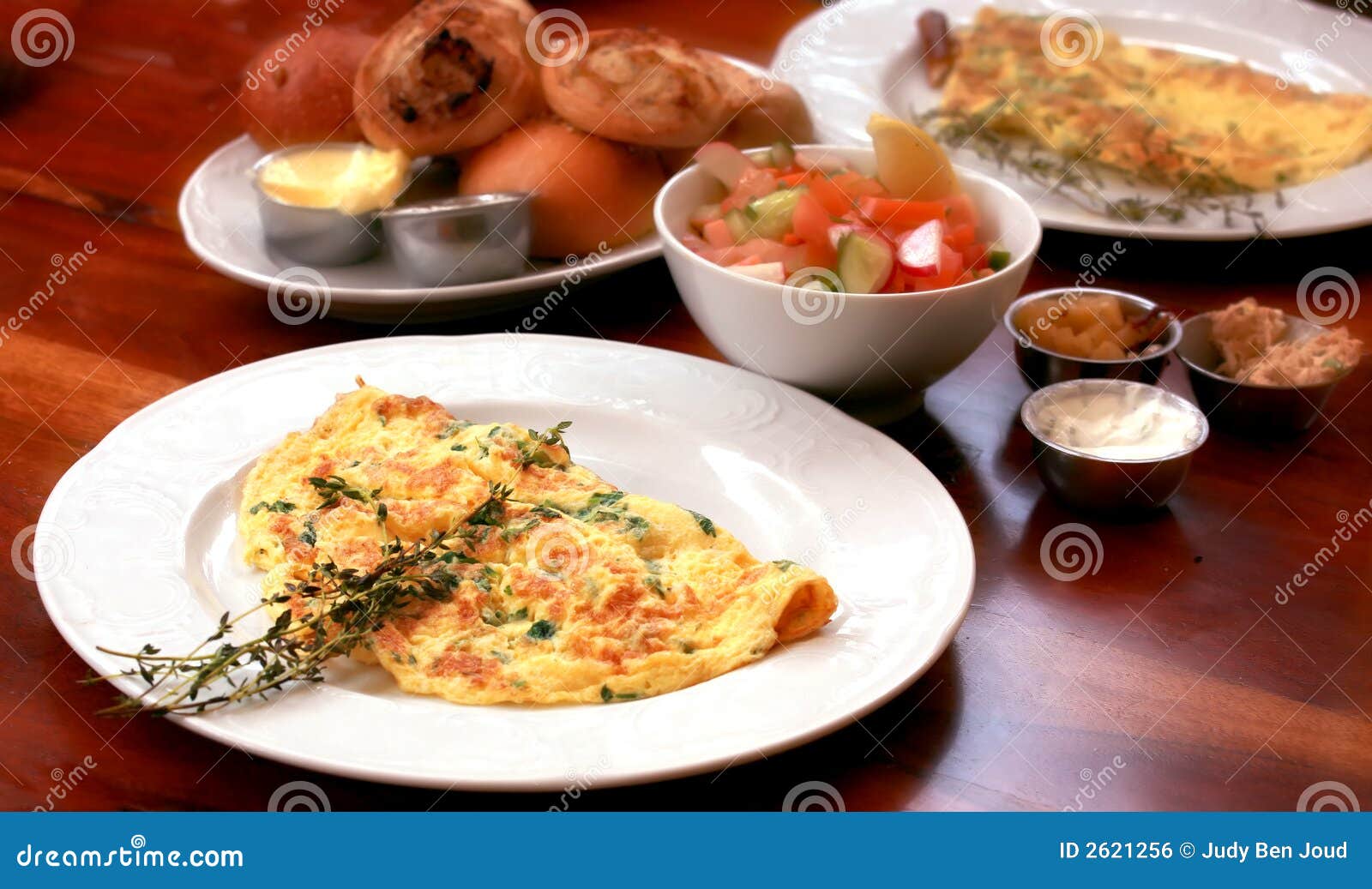 Breakfast for two stock photo. Image of spread, mixed - 2621256