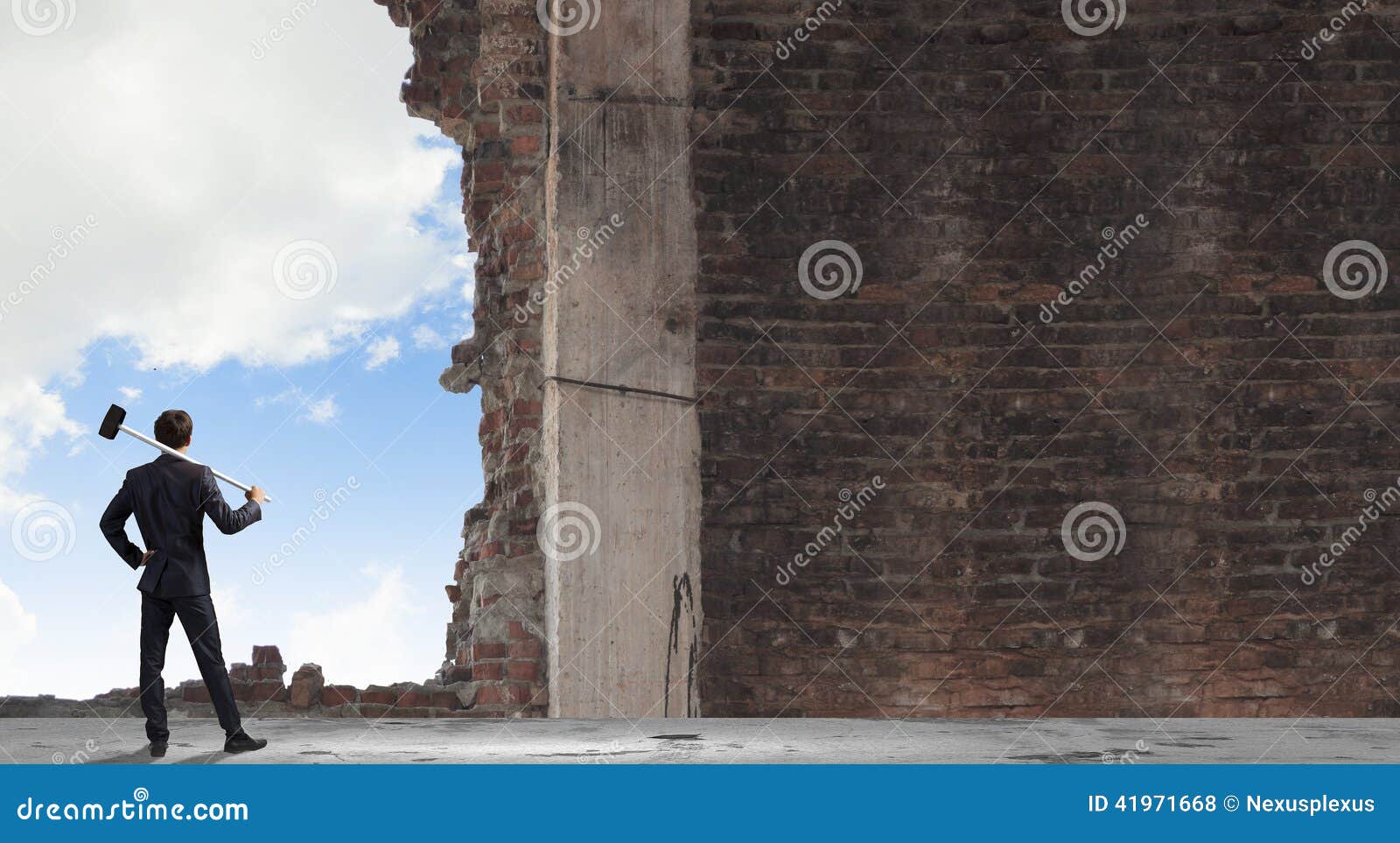 Breaking barriers stock photo. Image of block, breaking 41971668