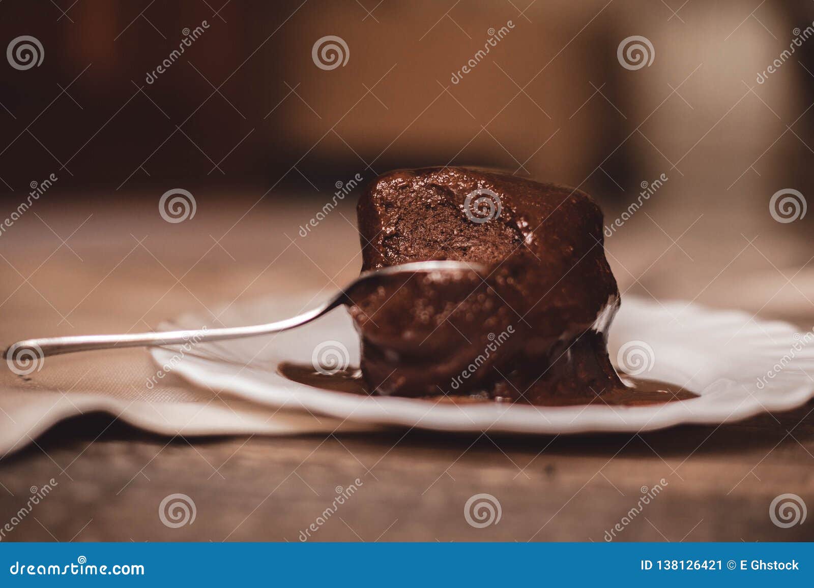 Breaking chocolate brownie stock image. Image of food 138126421