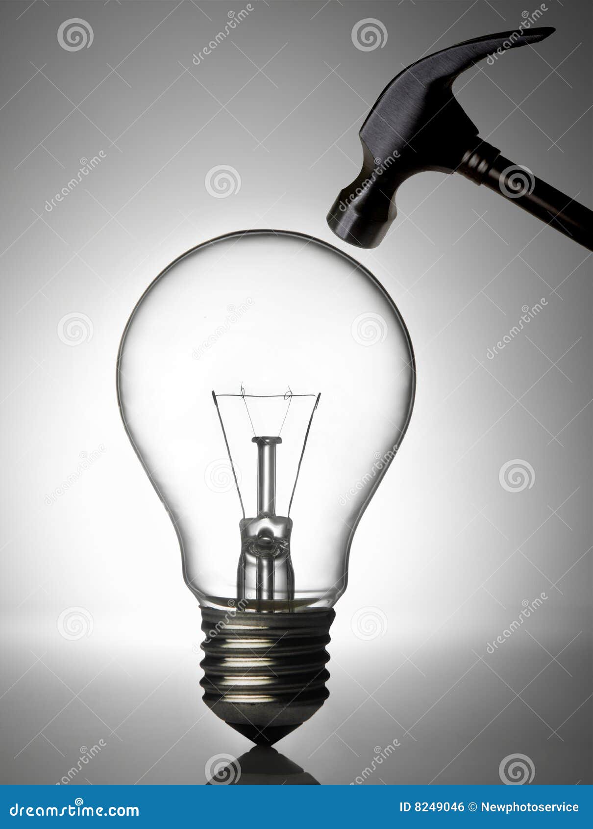 Breaking light bulb stock photo. Image of isolated, energy 8249046