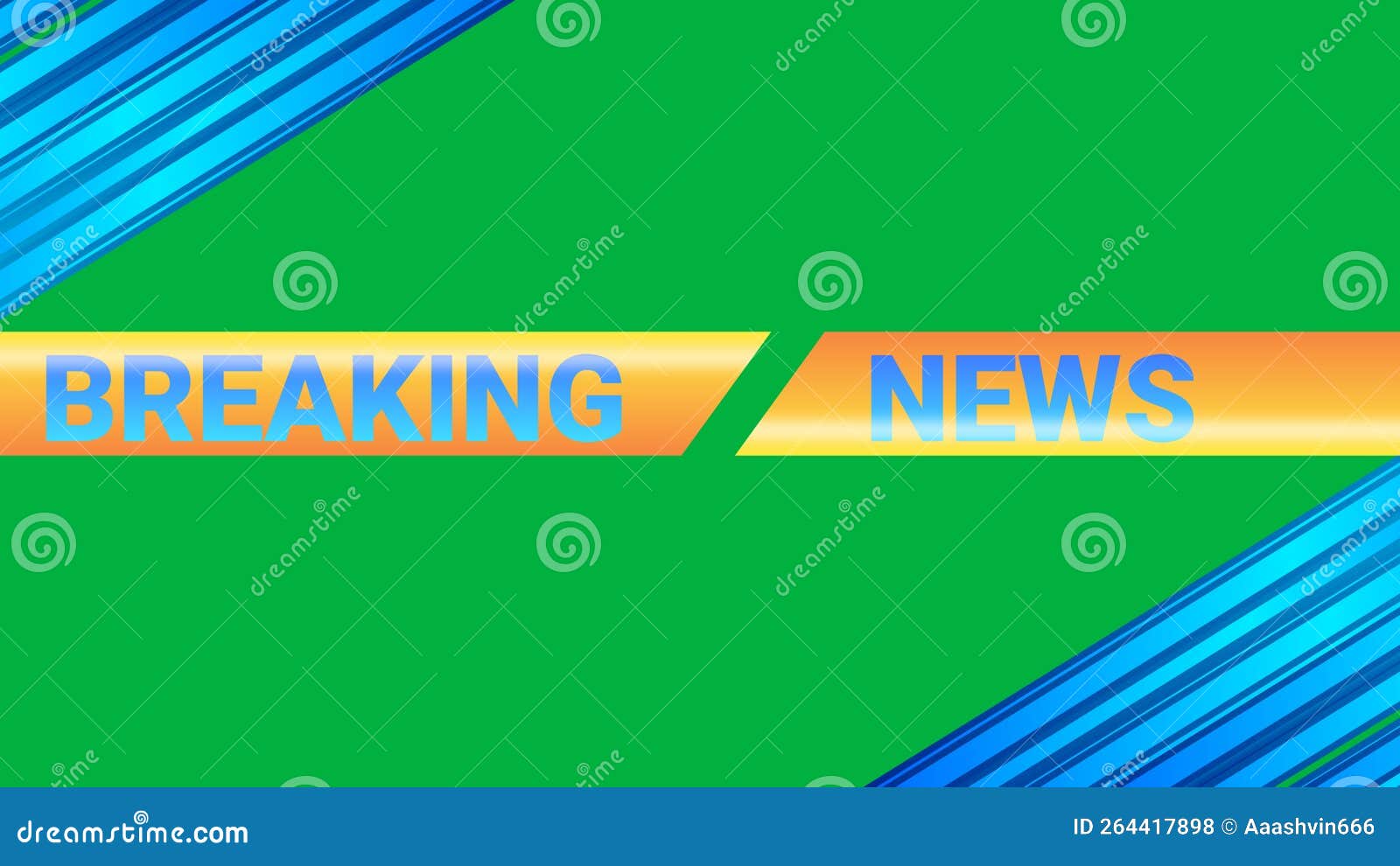 Breaking News Background with Green Screen Stock Illustration Illustration of background