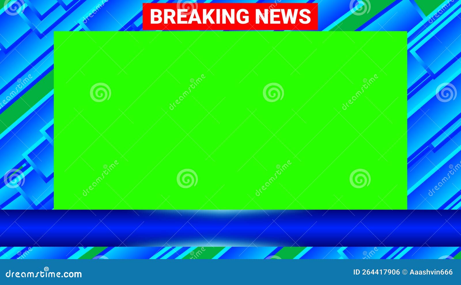 green breaking news background