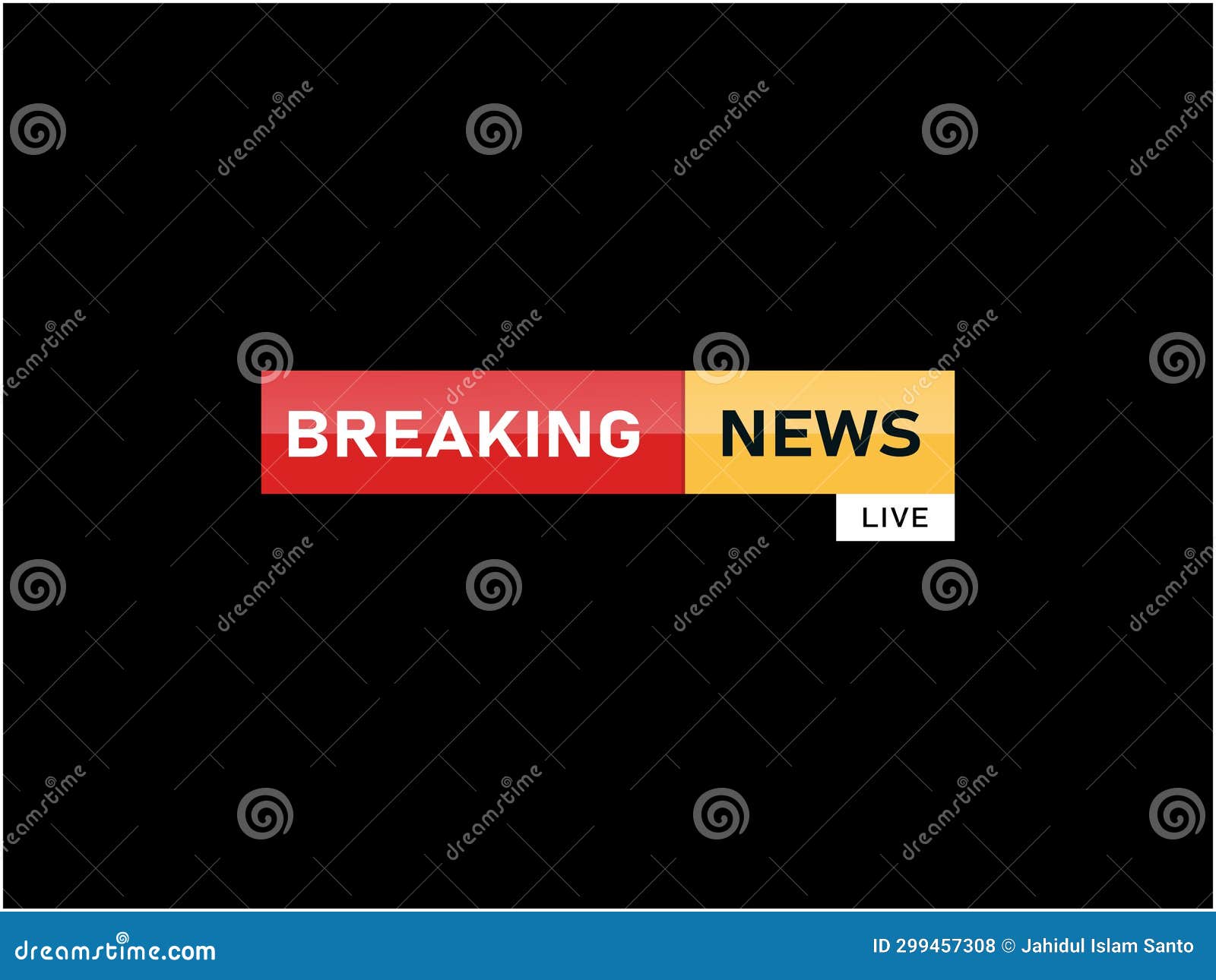 Breaking News Banner Icon stock illustration. Illustration of design