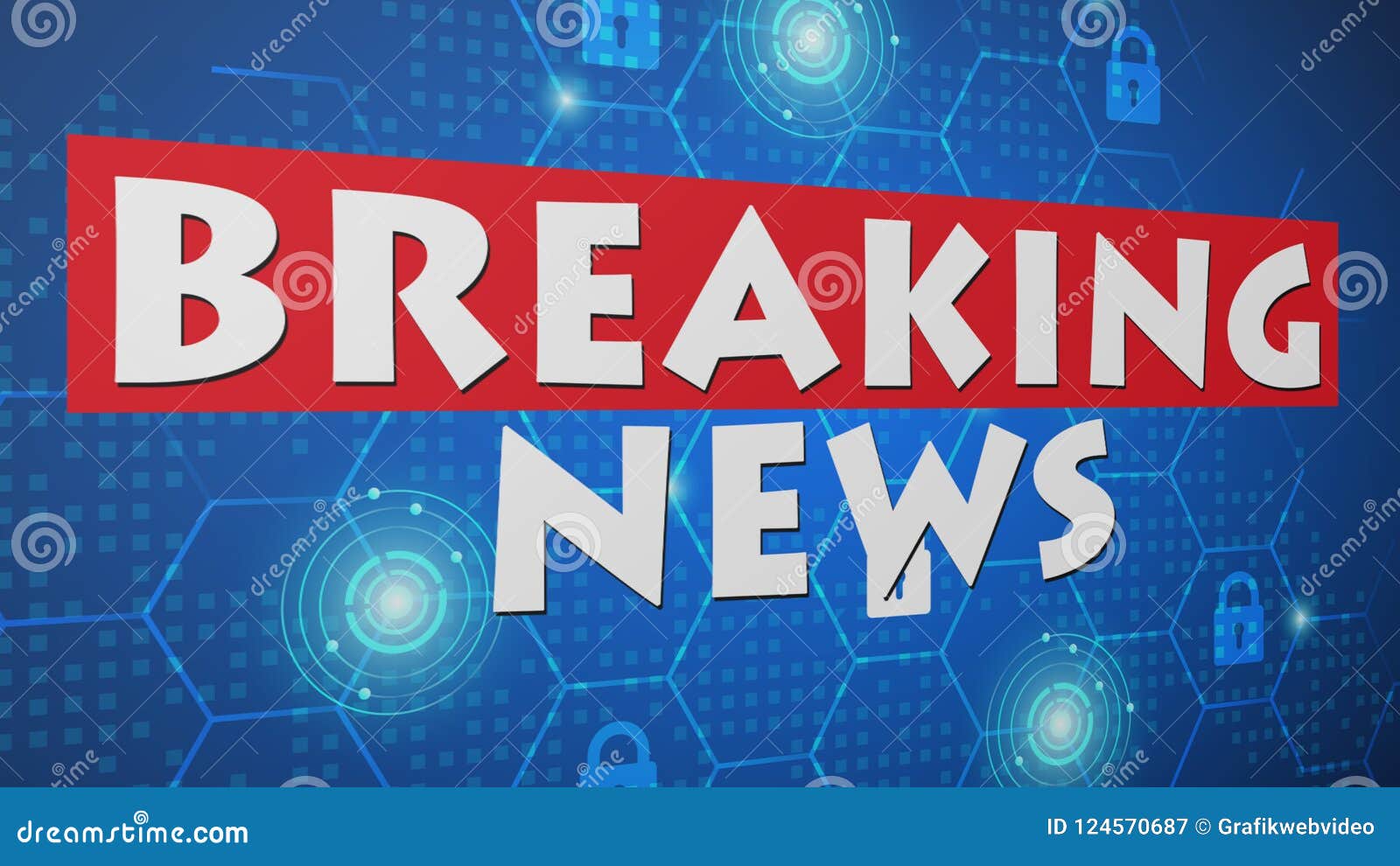 Breaking News 001 - Blue World Background Stock Illustration - Illustration  of design, keyboard: 124570687