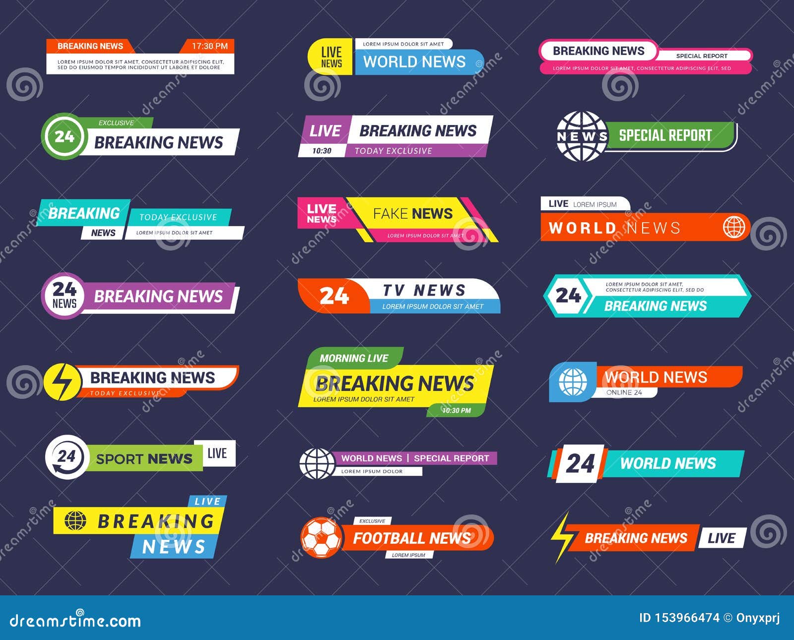 Breaking News Broadcasting Banners Tv Sport Video Interface Vector Graphic Stock Vector Illustration Of Background Channel Breaking News Broadcasting Banners Tv Sport Video Interface Vector Graphic Stock Vector Illustration Of Background Channel