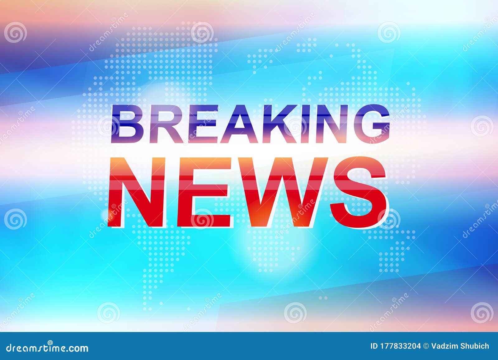 Breaking News Template Title with World Map on Blue Background with Light  Effects for Screen TV Channel. Flat Vector Illustration Stock Illustration  - Illustration of concept, object: 177833204
