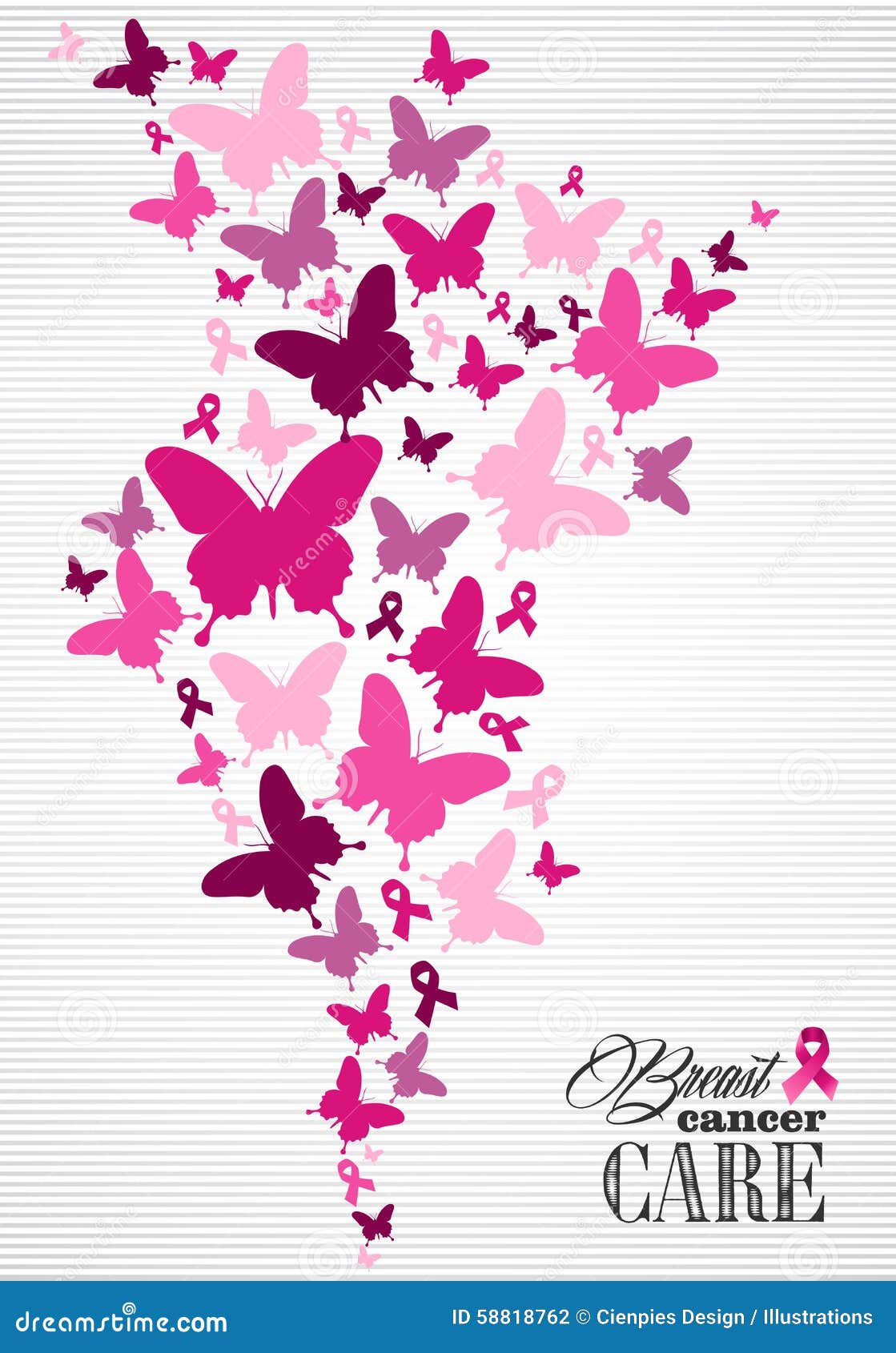 Butterfly Cancer Ribbon Stock Illustrations – 1,075 Butterfly