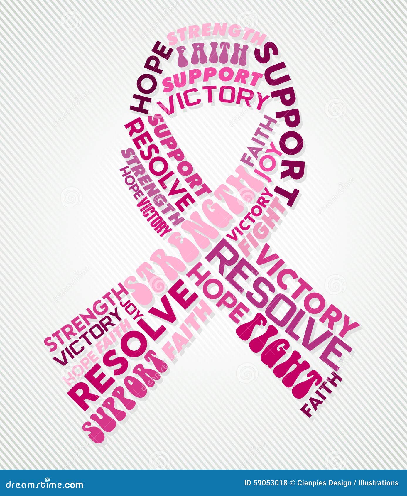 Breast cancer awareness pink ribbons design Vector Image