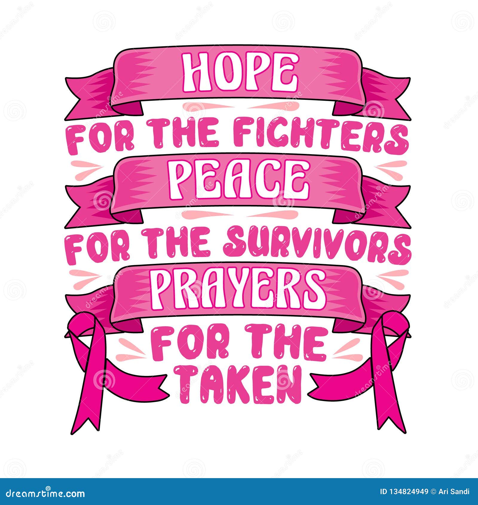 Breast Cancer Quote And Saying Best For Graphic Your Merchandise Stock Illustration Illustration Of Campaign Help 134824949