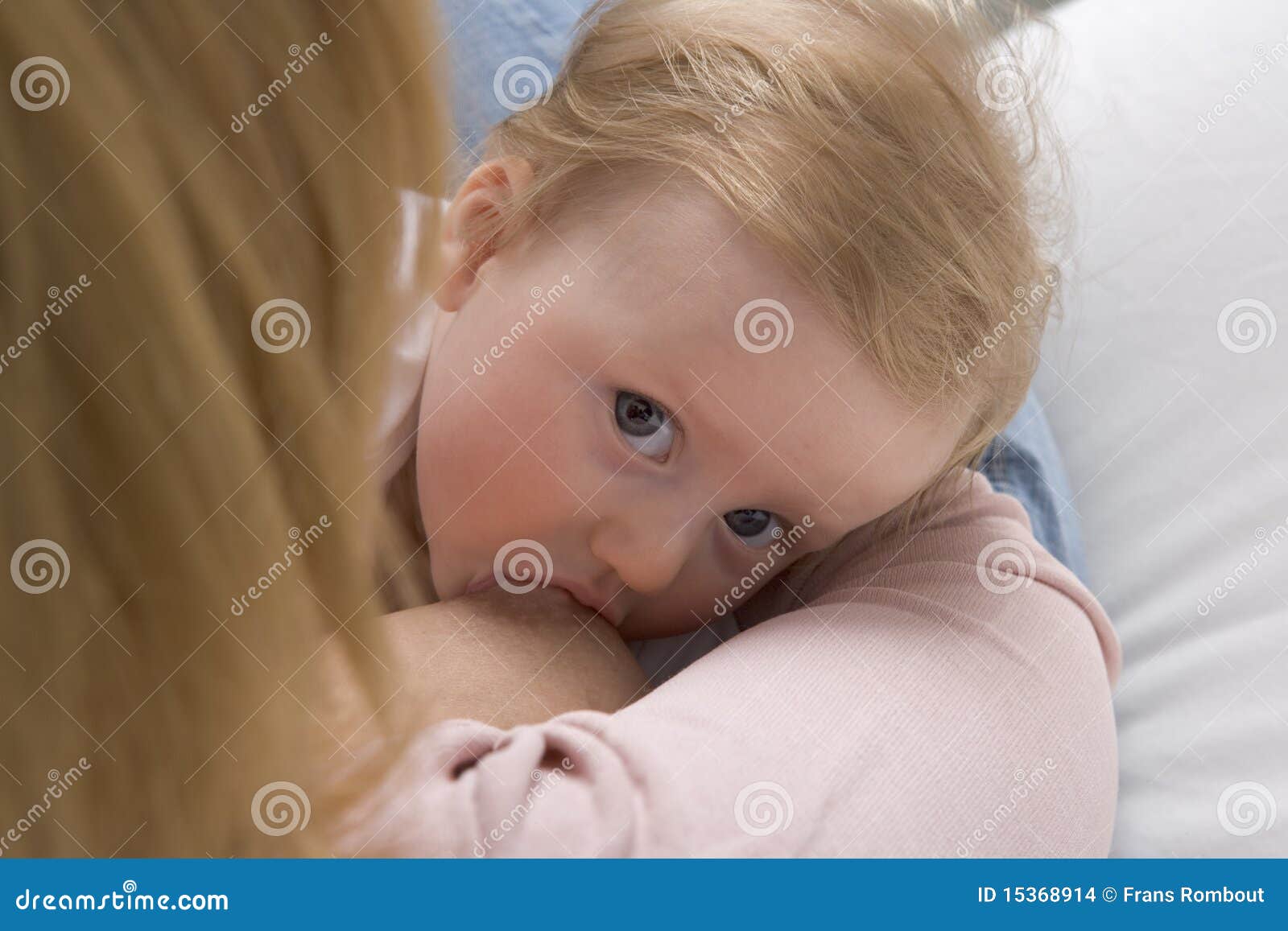 Breastfeeding a baby girl stock photo. Image of food 15368914