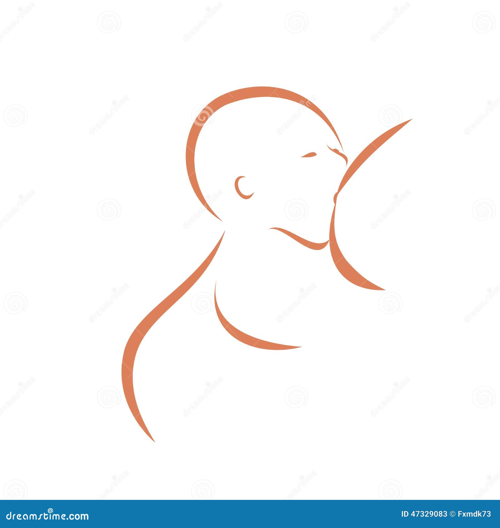 Breastfeeding woman symbol stock vector. Image of milk 