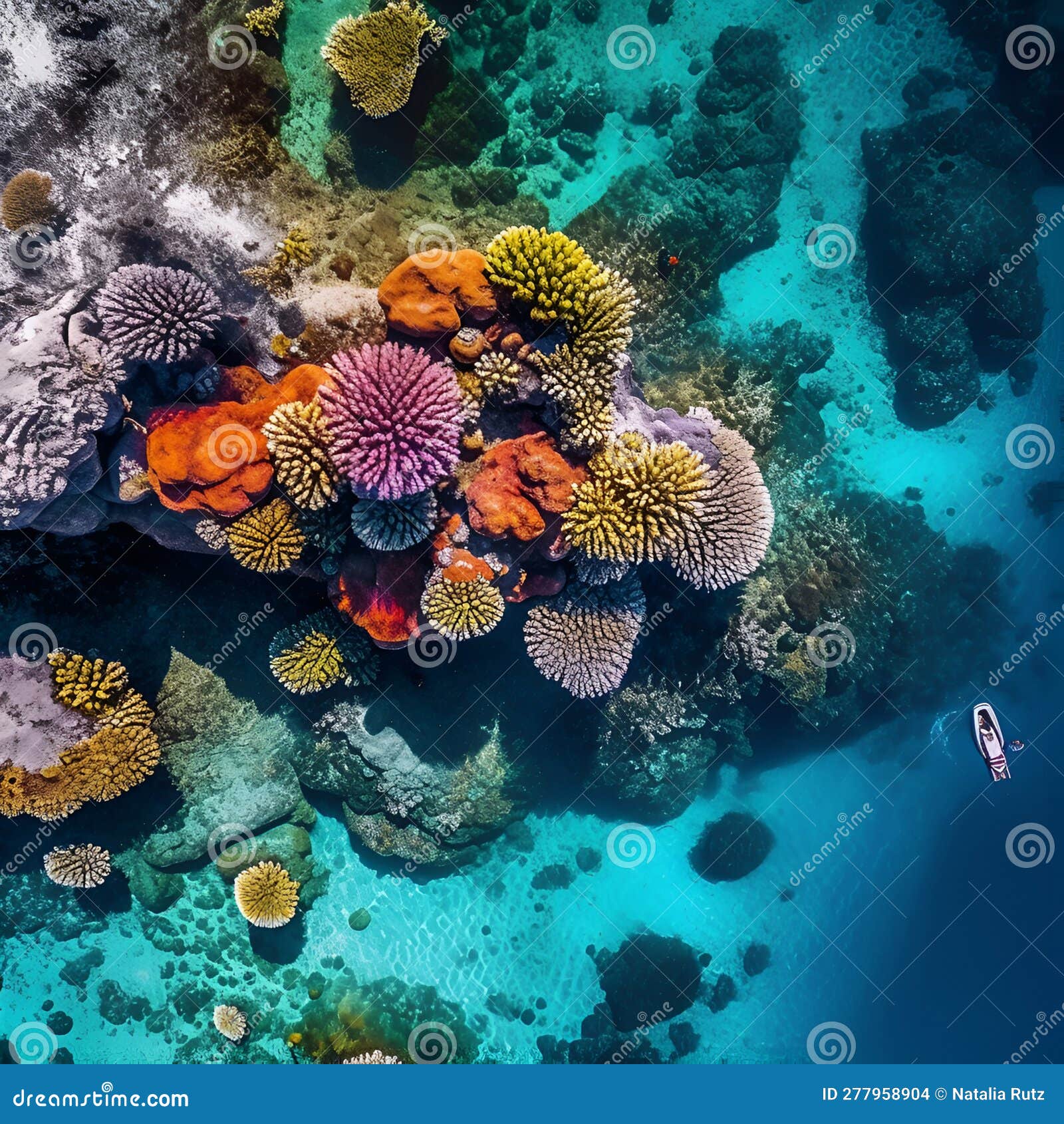Pristine Coral Reef Teeming With Life Stock Image | CartoonDealer.com 