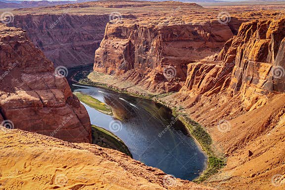 Captivating Horseshoe Bend Landscape in Arizona Stock Photo - Image of ...