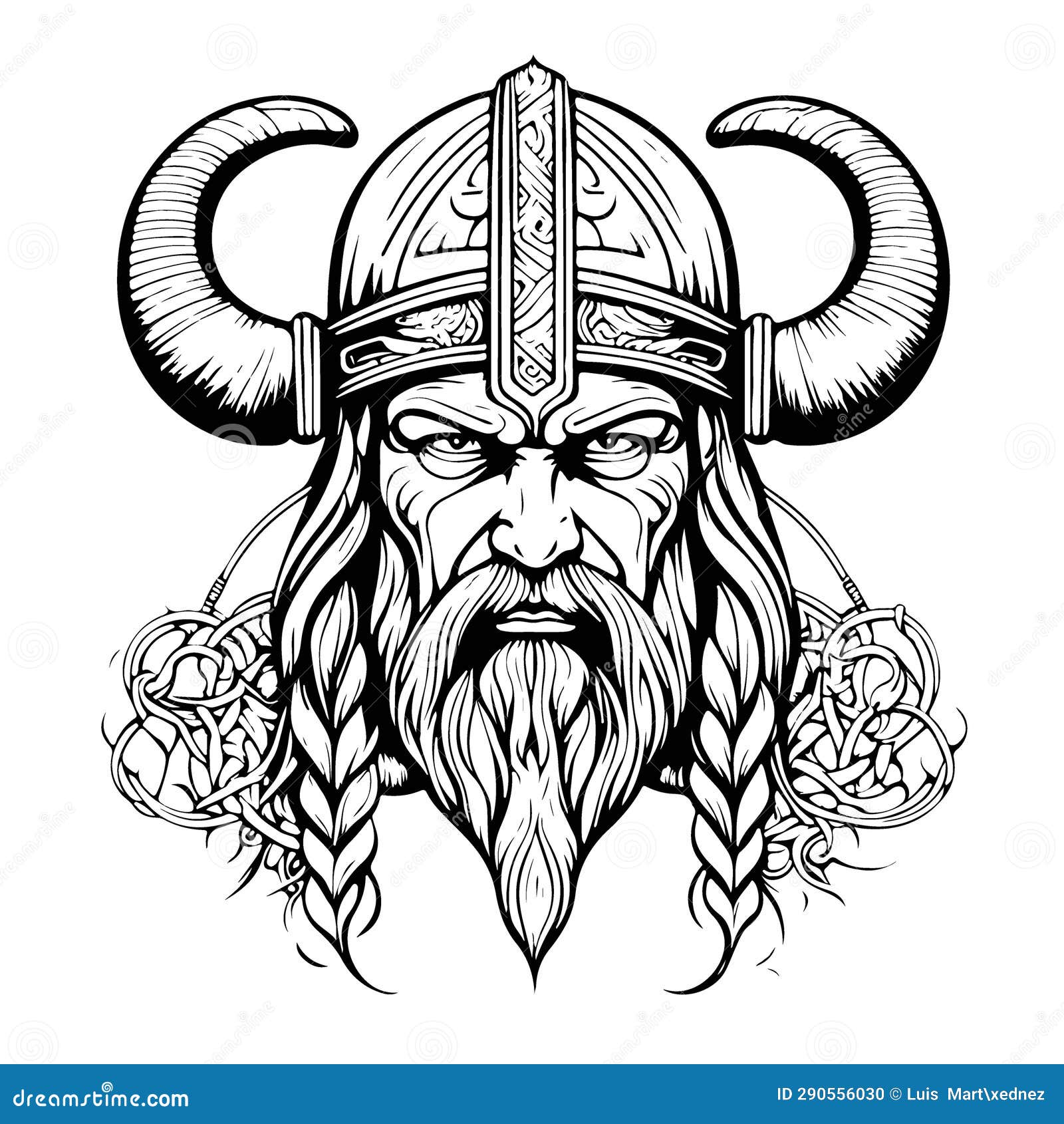 Breathtaking Lovely Viking Emblem Logo Vector Art Stock Illustration ...