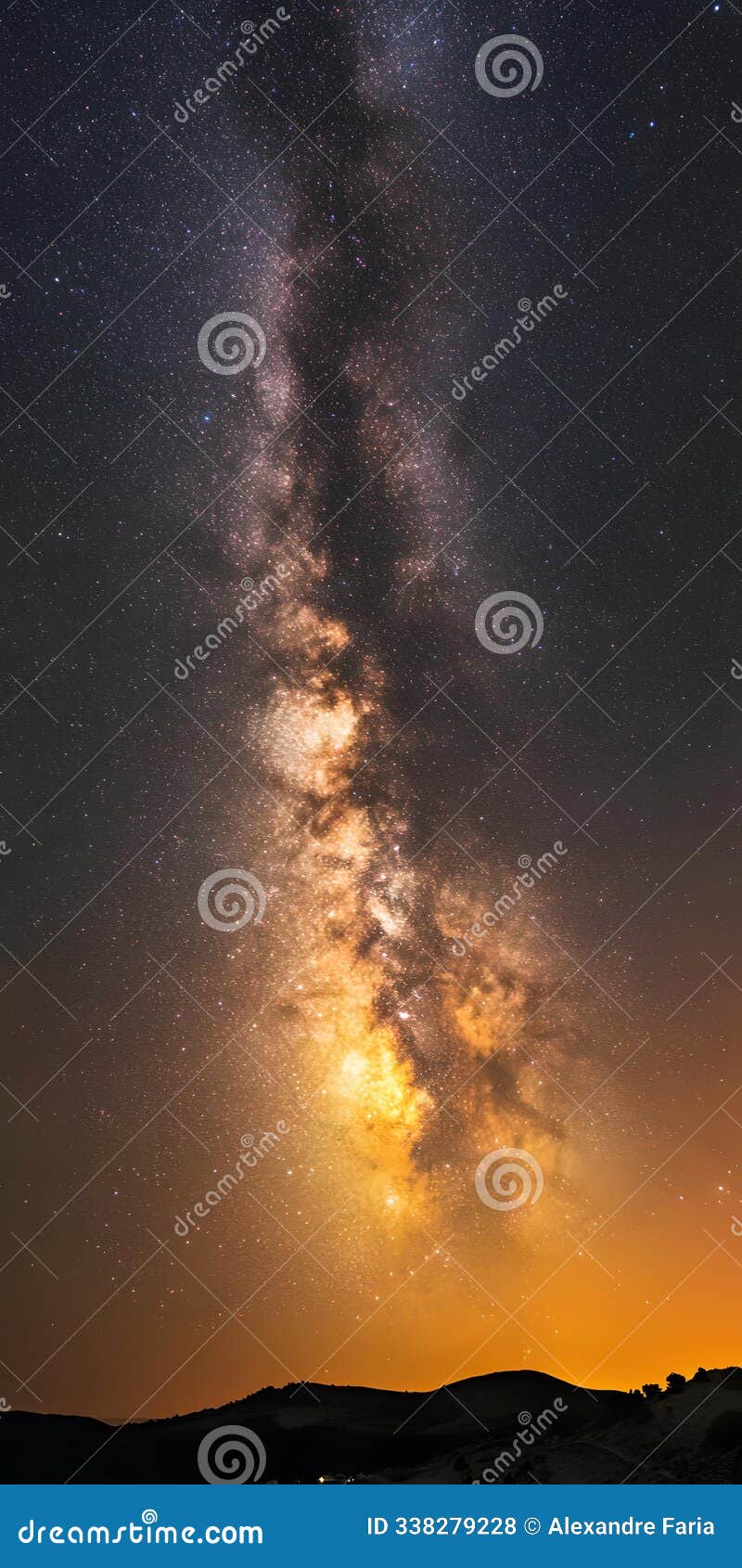 breathtaking view of the night sky
