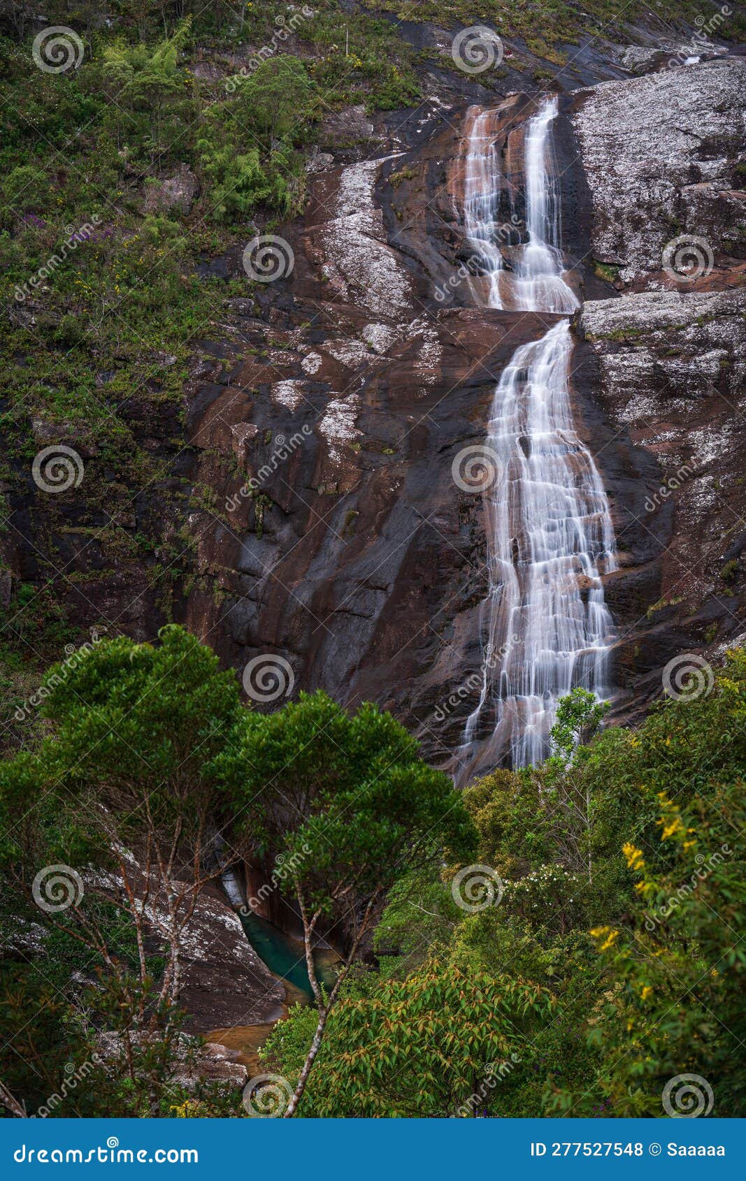 stunning long exposure of a majestic waterfall in caparao park