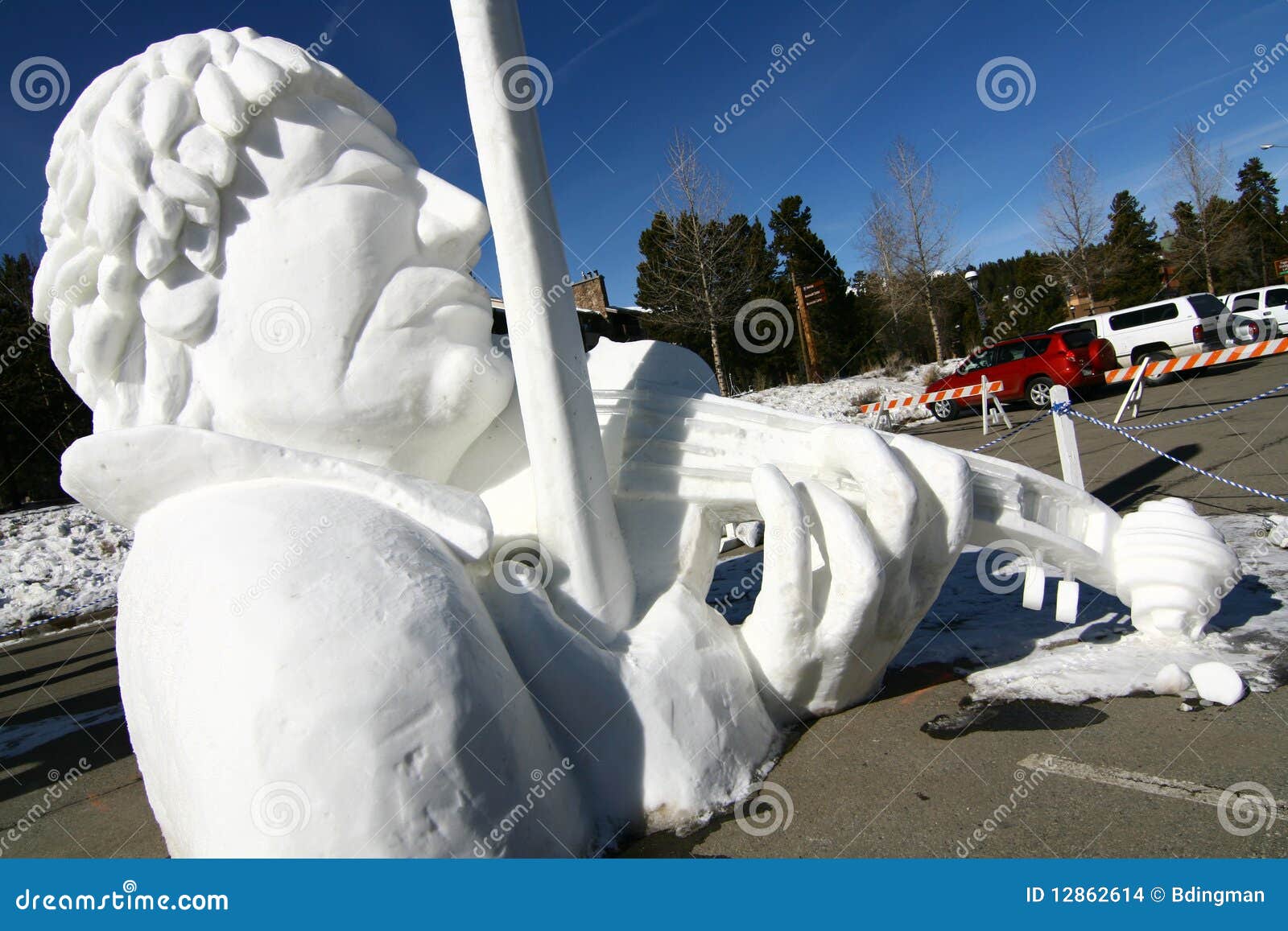 Breckenridge Snow Sculpture Competition Editorial Stock Image Image