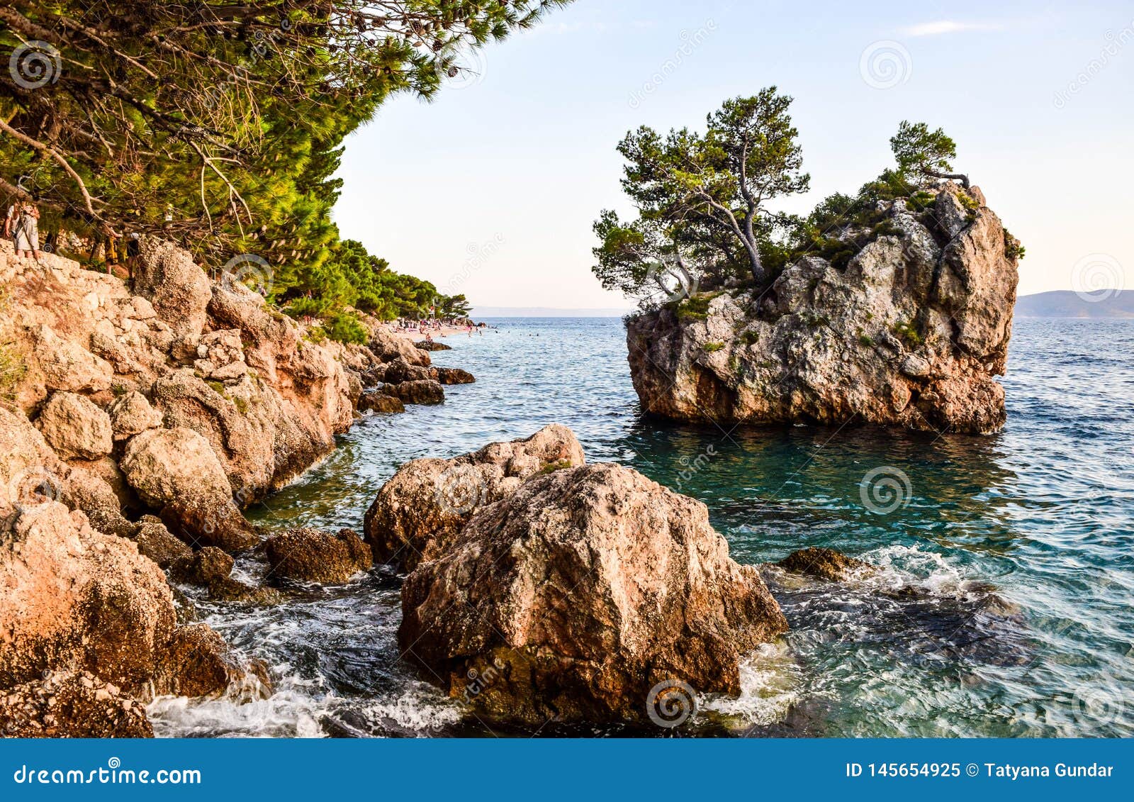 Brela Felsen Kroatien Stockbild Bild Von Felsen Zieleinheit 145654925