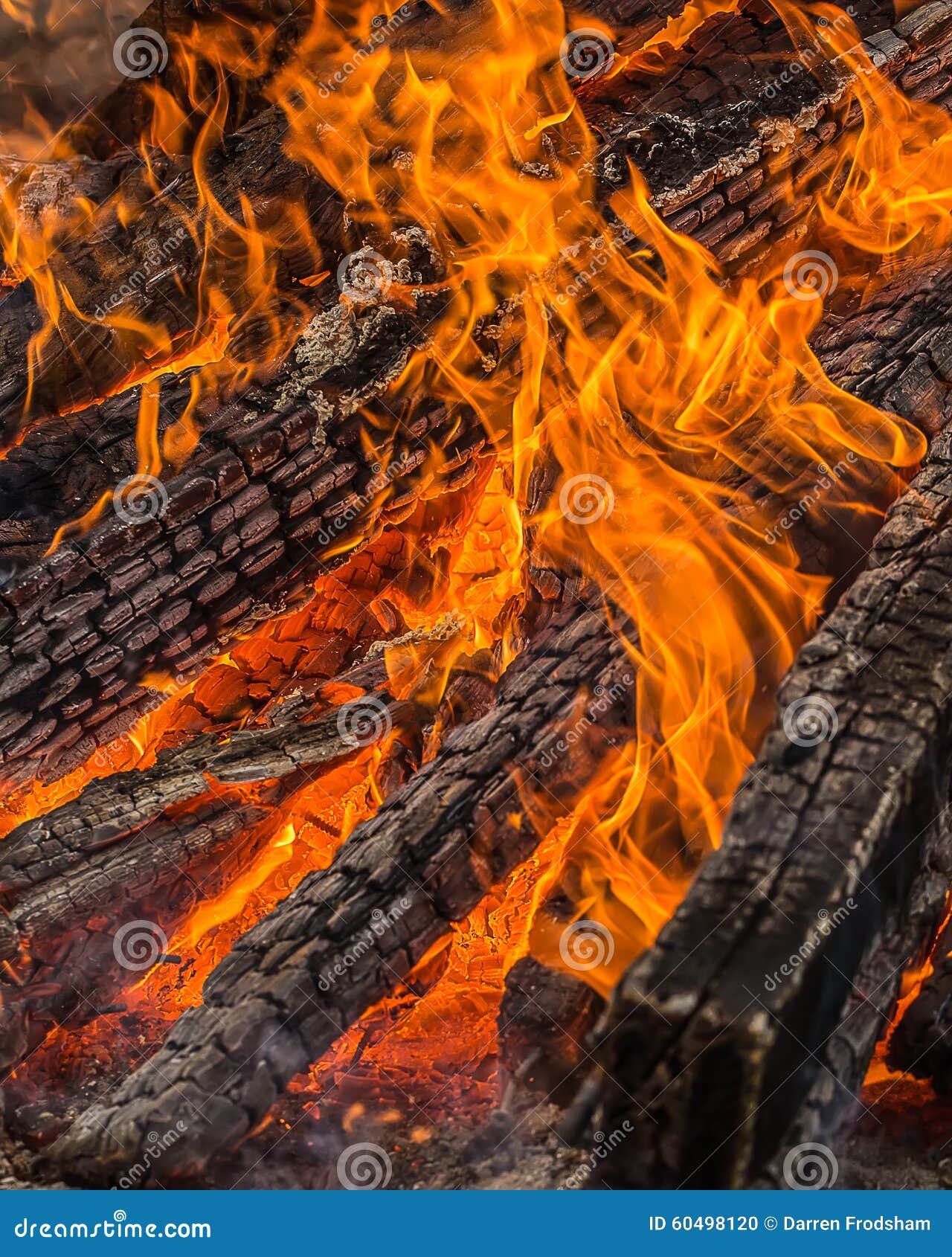 Brennendes Holz Stockfoto. Bild Von Leuchte, Schwrzung - 60498120