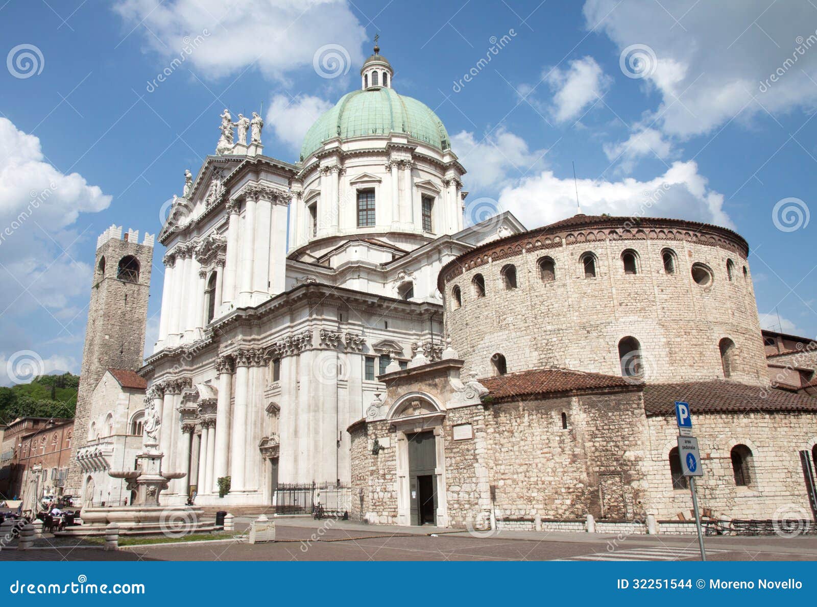 Brescia Cathedral stock photo. Image of facade, brescia - 32251544