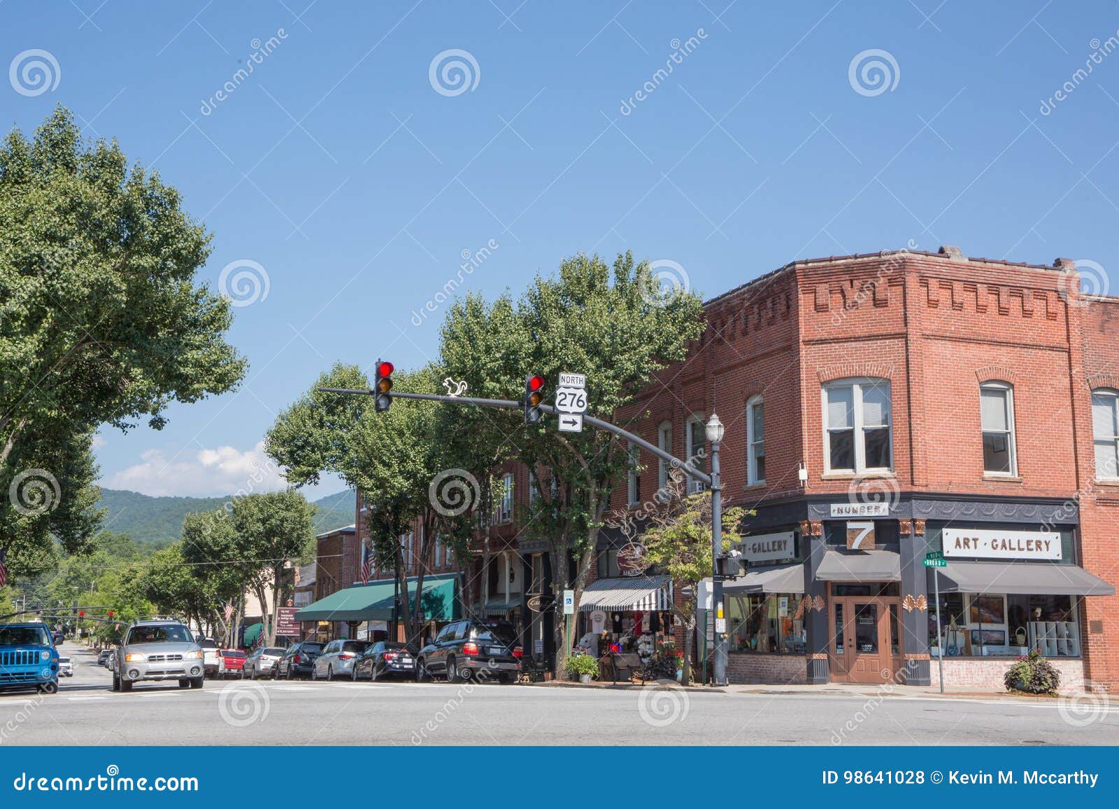 Brevard Do Centro, North Carolina Foto de Stock Editorial Imagem de