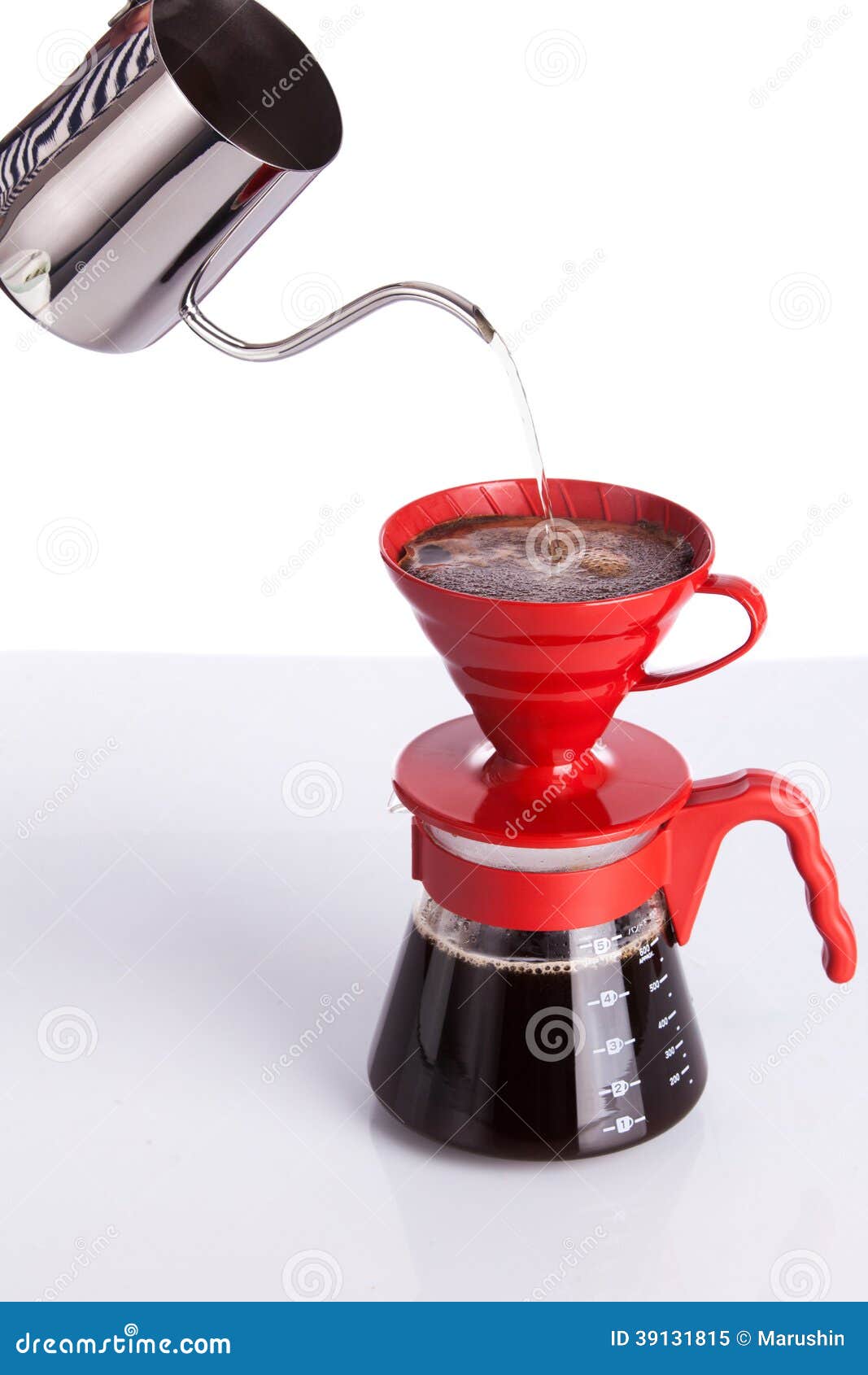 Brew coffee in pourover stock image. Image of horizontal 39131815