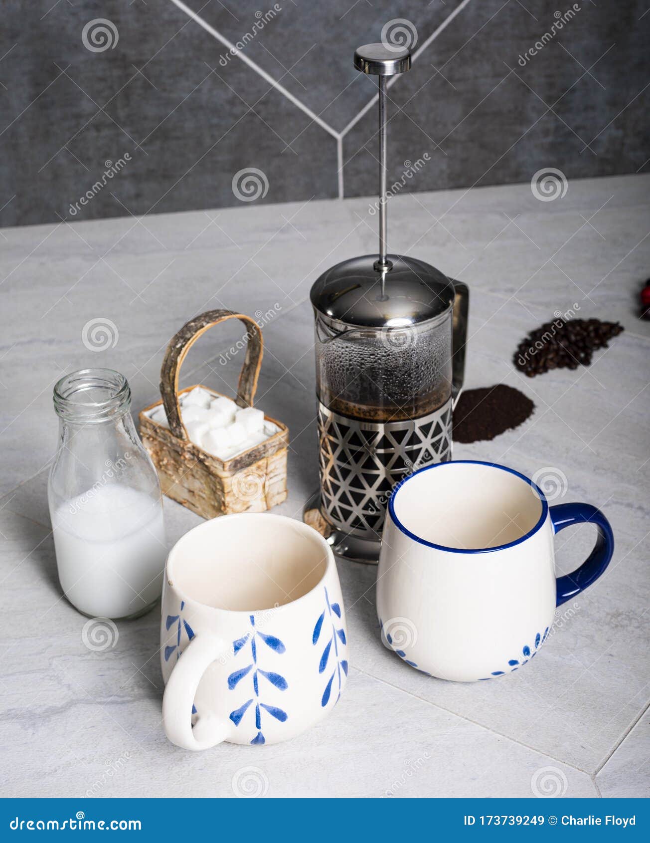 Brewing Coffee in French Press Stock Image Image of granular, format 173739249
