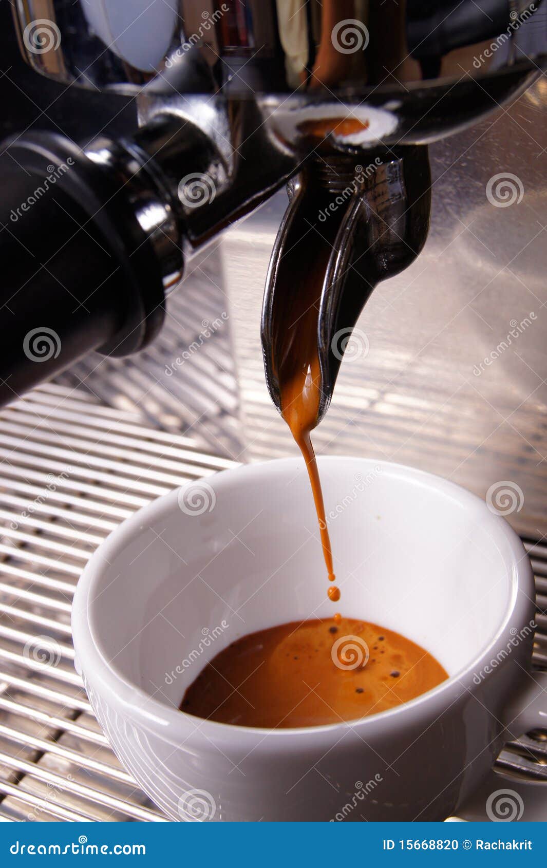 Brewing espresso stock photo. Image of coffe, brewing 15668820