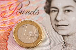 Brexit Concept EUR GBP Euro British Sterling Pound Europe UK Money 