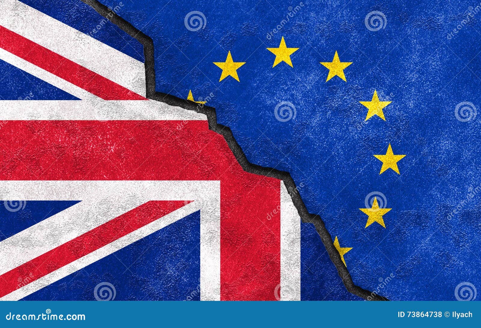 Brexit Great Britain Leaving EU Vector Illustration | CartoonDealer.com #86147458